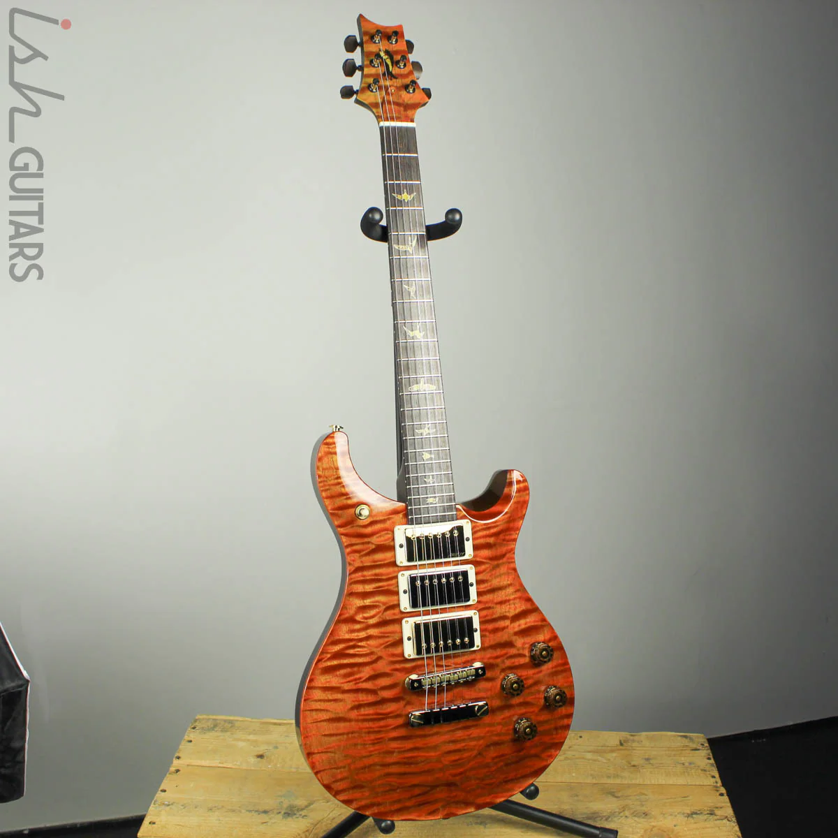 2018 PRS Paul Reed Smith Private Stock McCarty 594 One Piece Quilted Maple Wenge Neck Prickly Pear - Image 2