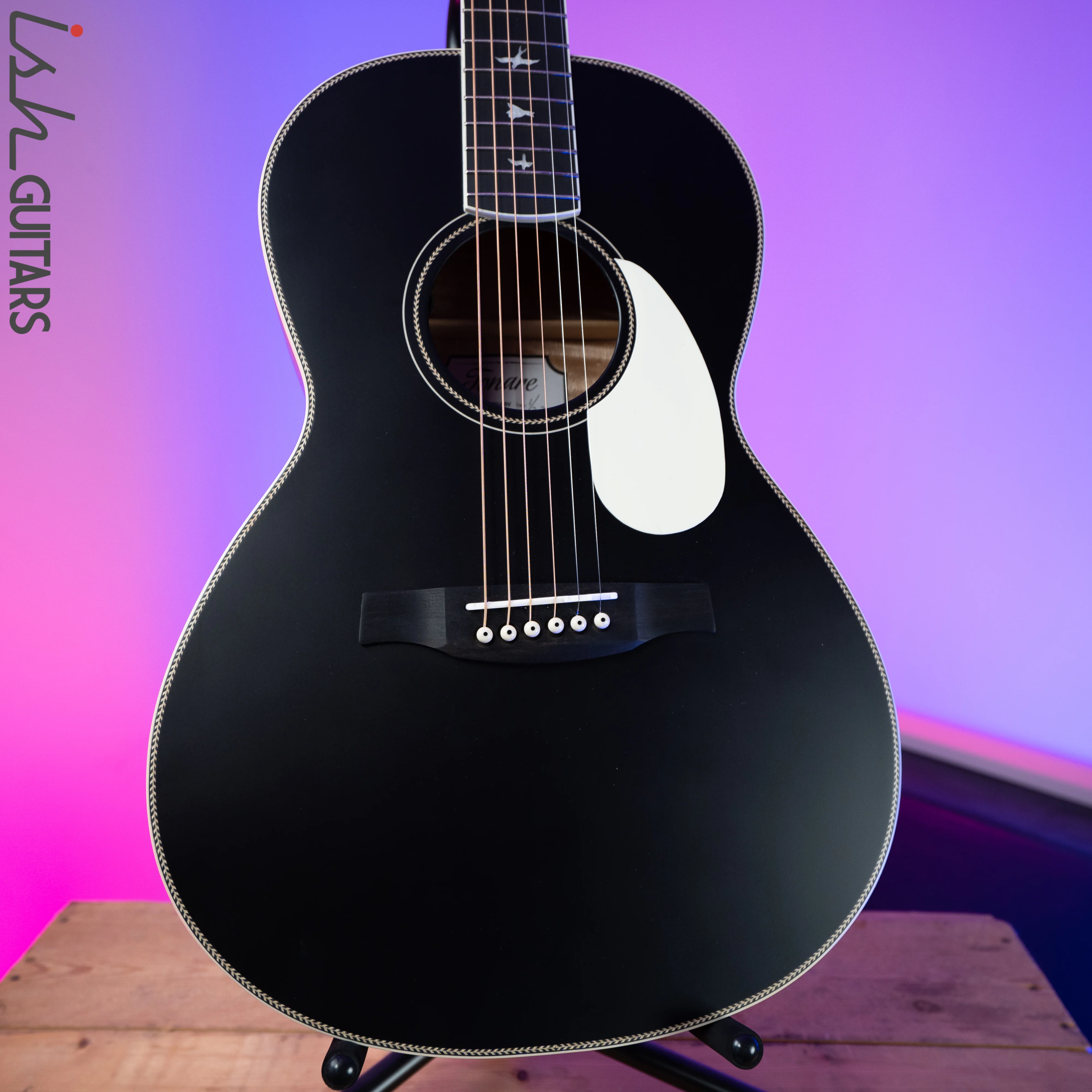 PRS Paul Reed Smith SE Parlor P20E Black Satin Top
