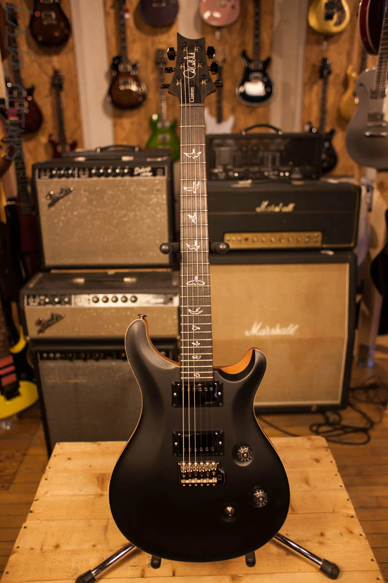 PRS Paul Reed Smith Wood Library Custom 24 Black Natural Back - Image 2