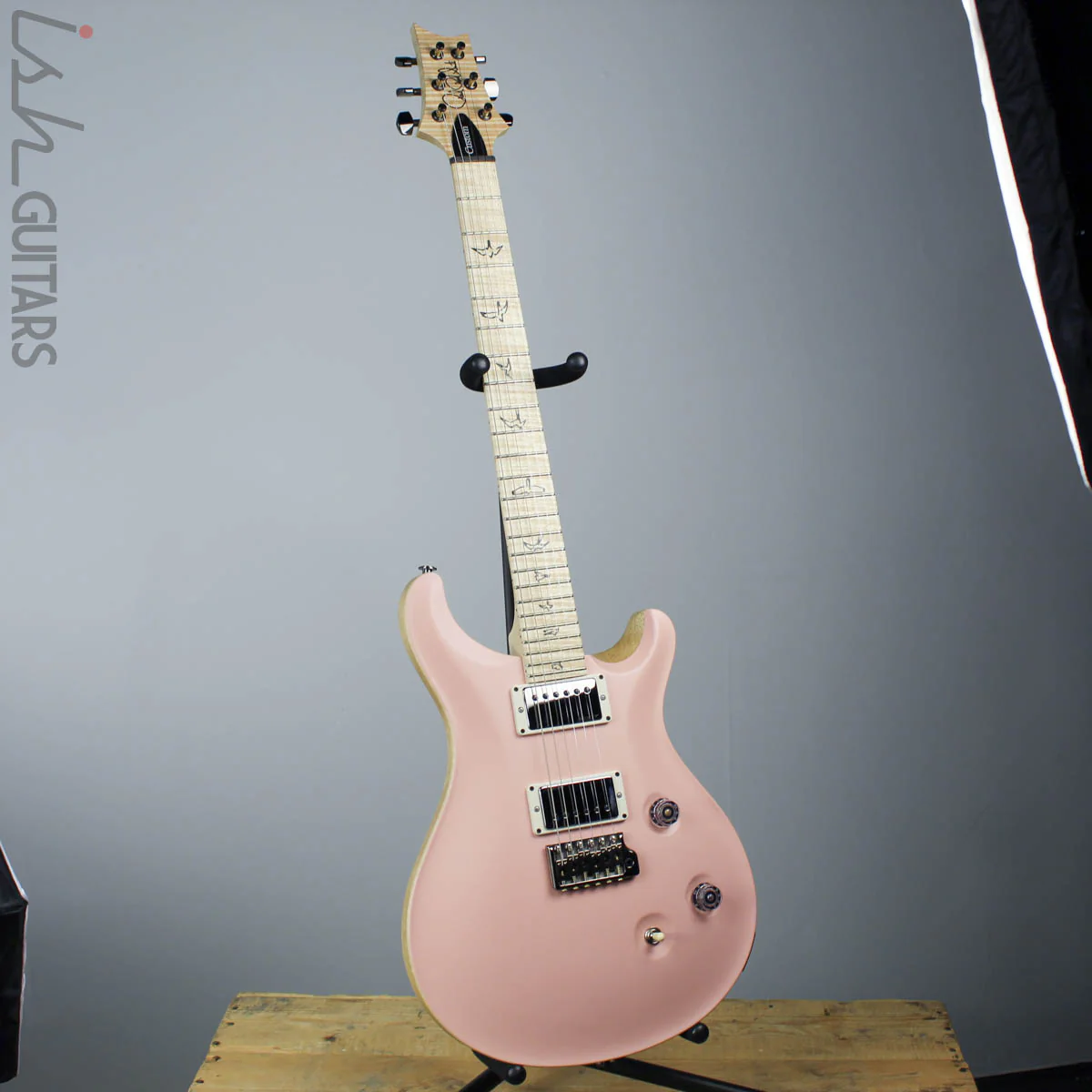 PRS Paul Reed Smith Wood Library Custom 24 Opaque Grandma Hannon Pink Figured Maple Neck - Image 2