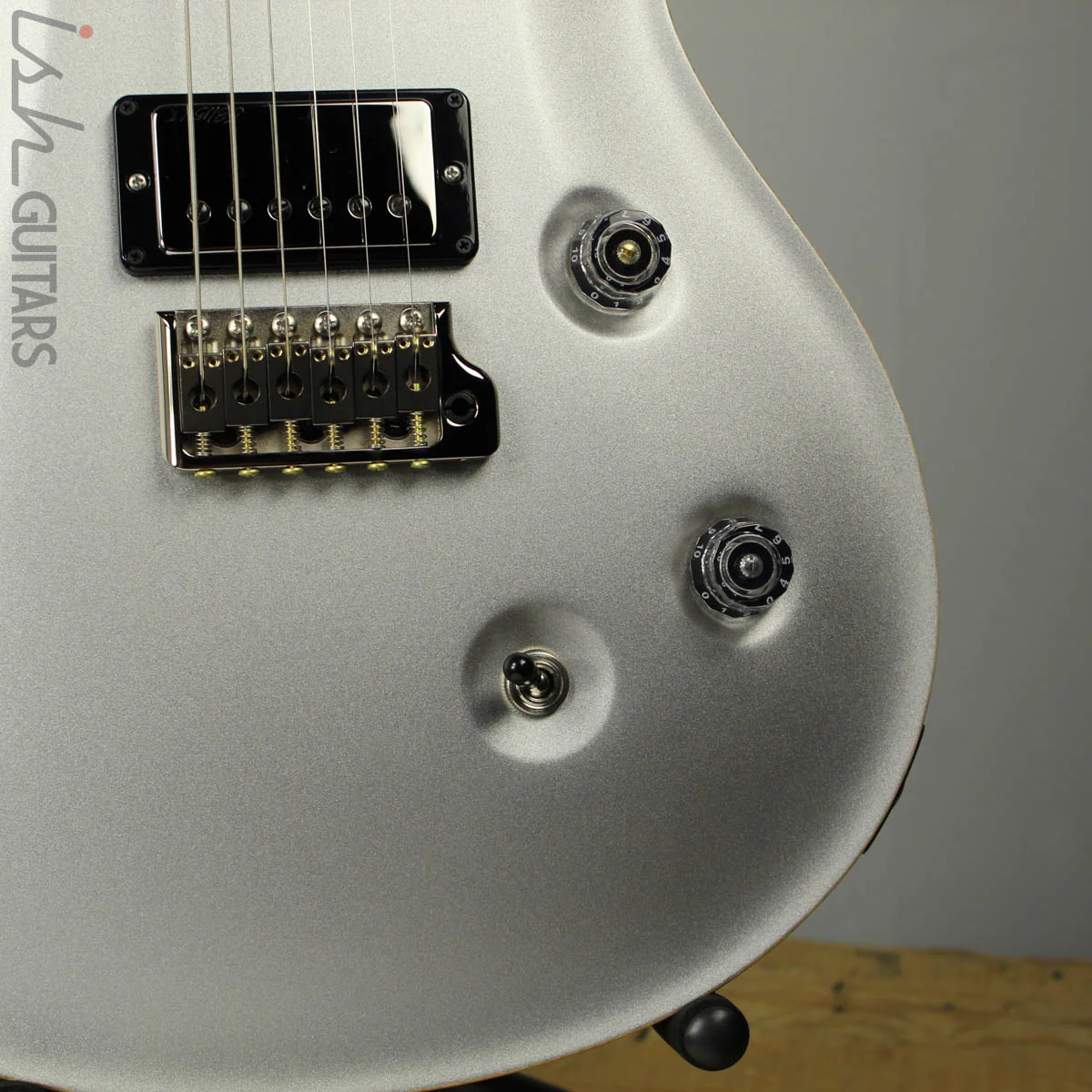 PRS Paul Reed Smith Wood Library Custom 24 Platinum Metallic Silver (DEMO VIDEO) - Image 4