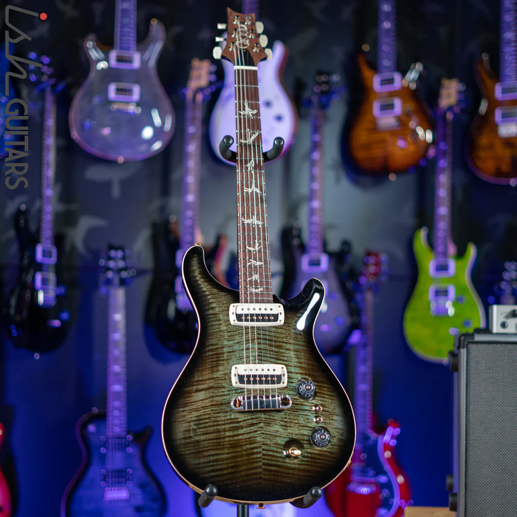 PRS Paul’s Guitar 10-Top Faded Green w/ Black Burst and Back Demo - Image 2
