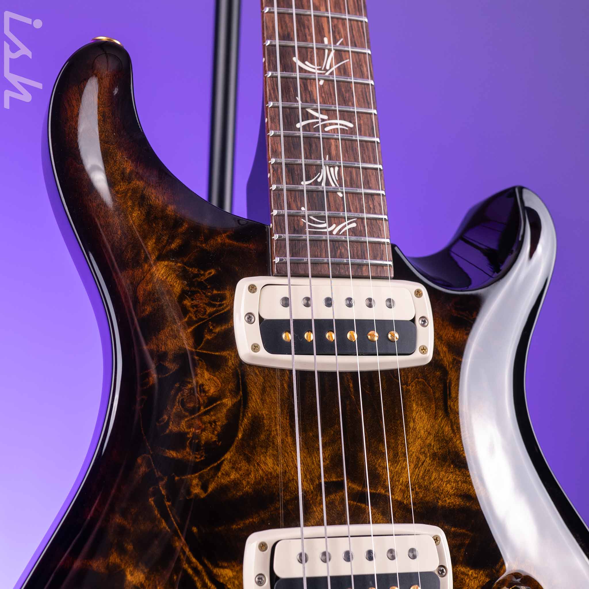PRS Paul's Guitar Electric Guitar 10-Top Black Gold Wraparound Burst - Image 3
