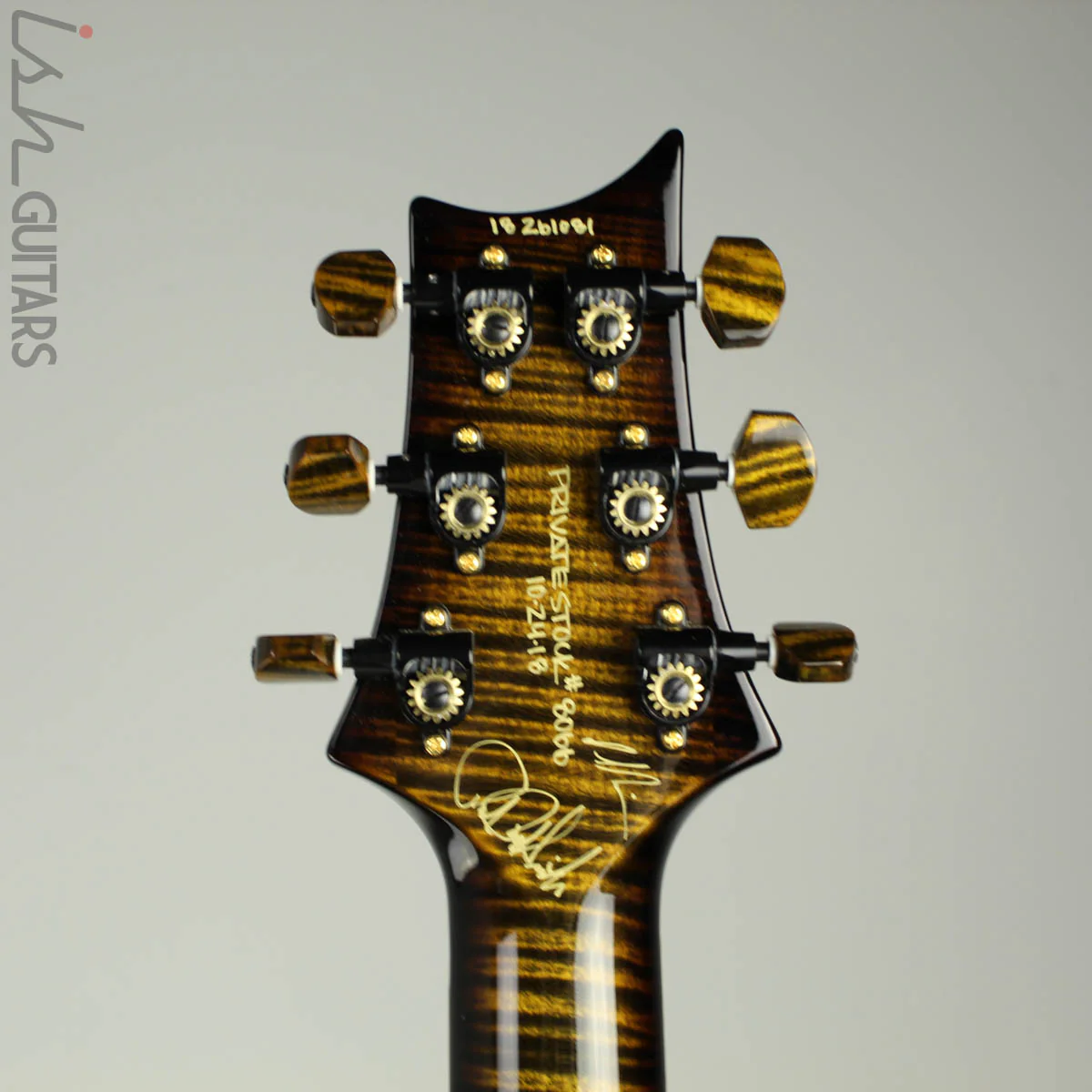 PRS Private Stock Multi Scale Custom 24 Tiger Eye Smoked Burst 1 Piece Maple Body - Image 14