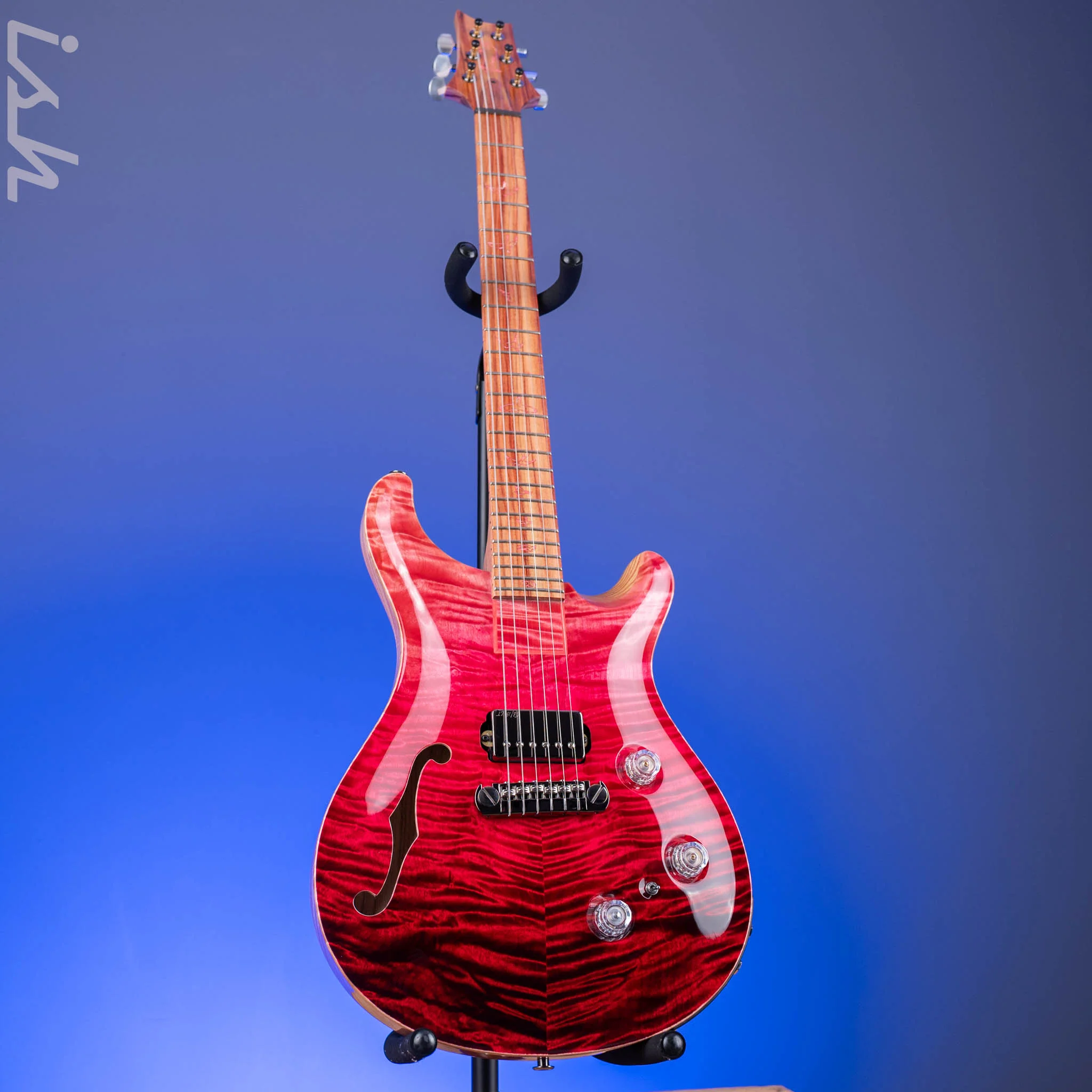 PRS Private Stock Special Semi-Hollow Piezo Blood Red Fade Tulip Wood - Image 2