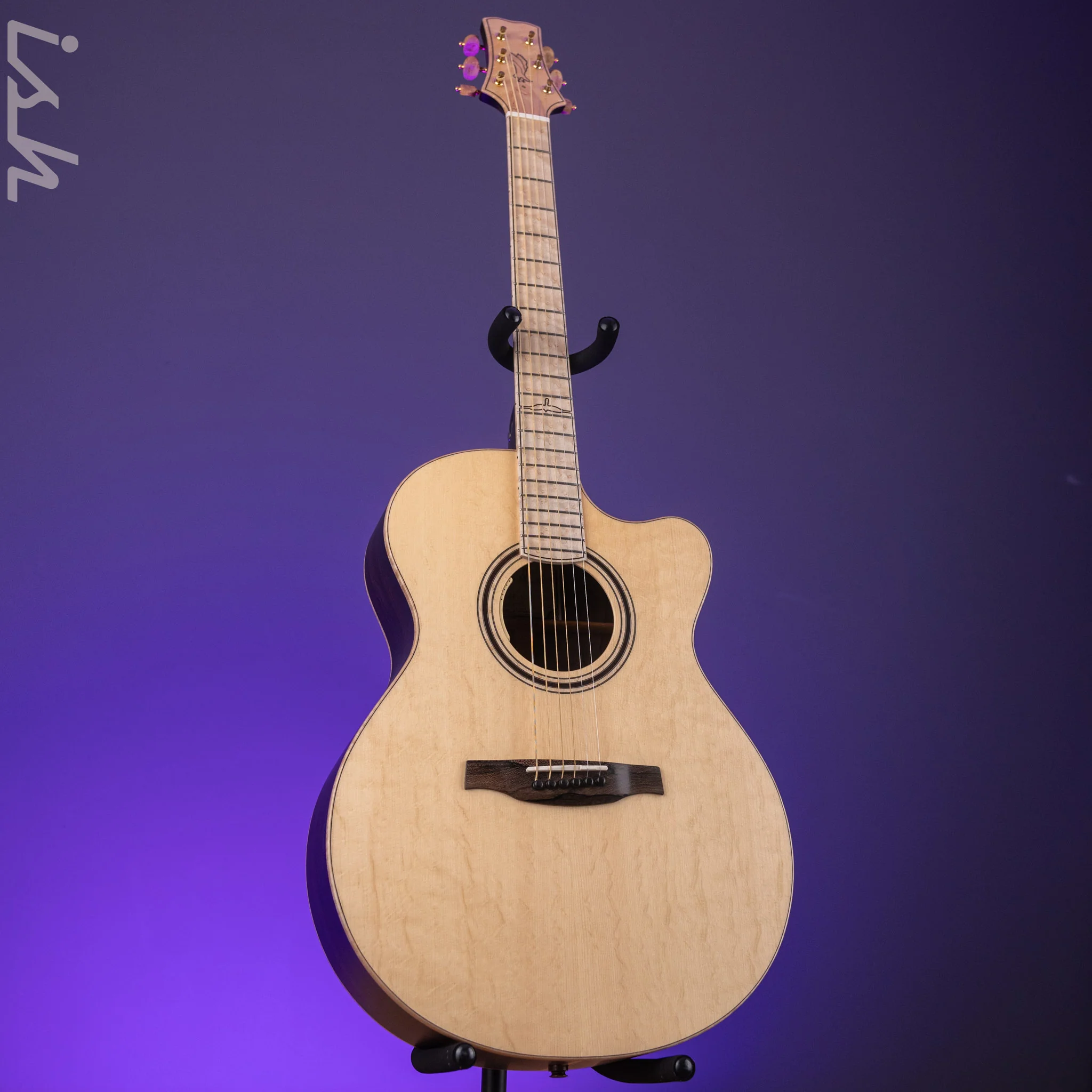 PRS Private Stock Angelus Acoustic Guitar Ziricote Bearclaw Spruce - Image 3