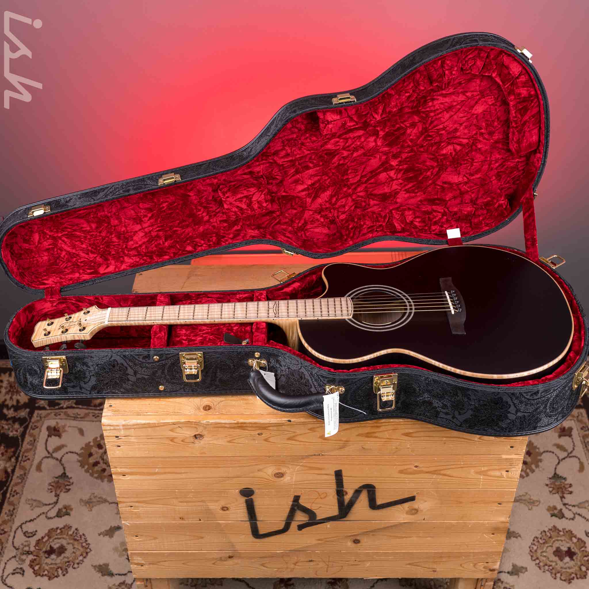 PRS Private Stock Angelus Acoustic Matte Black Back & Sides - Image 15