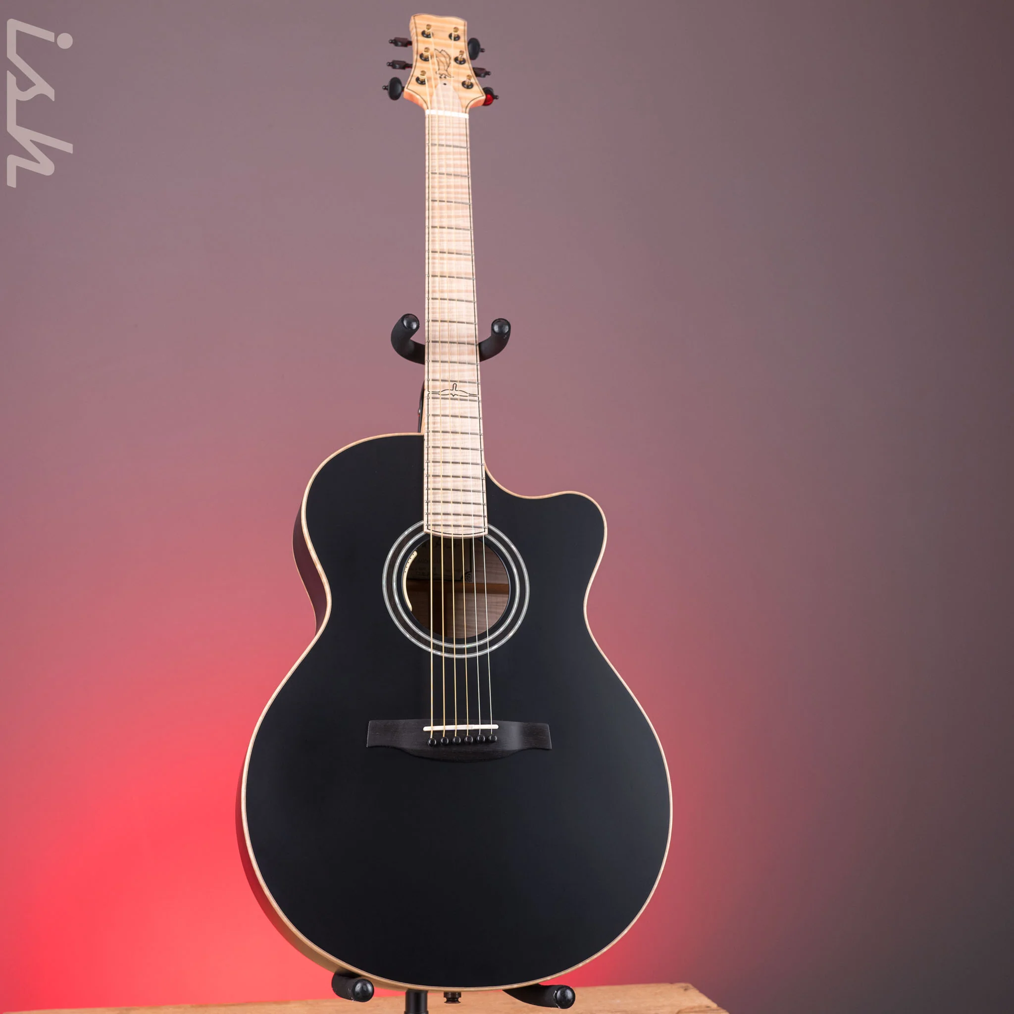 PRS Private Stock Angelus Acoustic Matte Black Back & Sides - Image 2