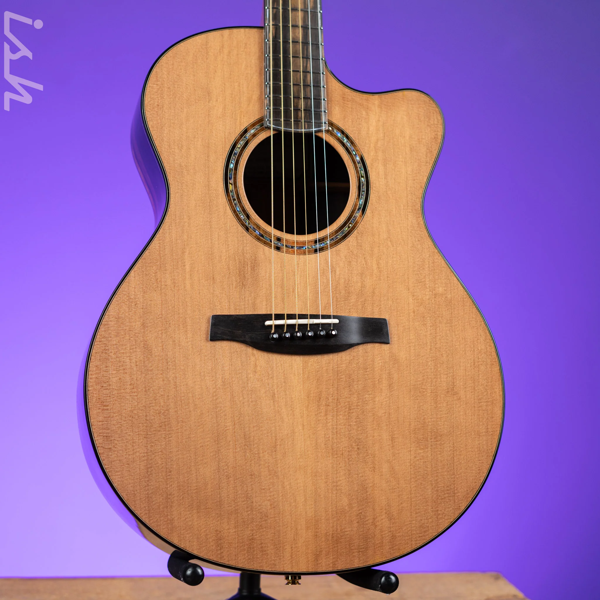 PRS Private Stock Angelus Cutaway Cedar Top Exotic Ebony Back Acoustic Guitar - Image 2