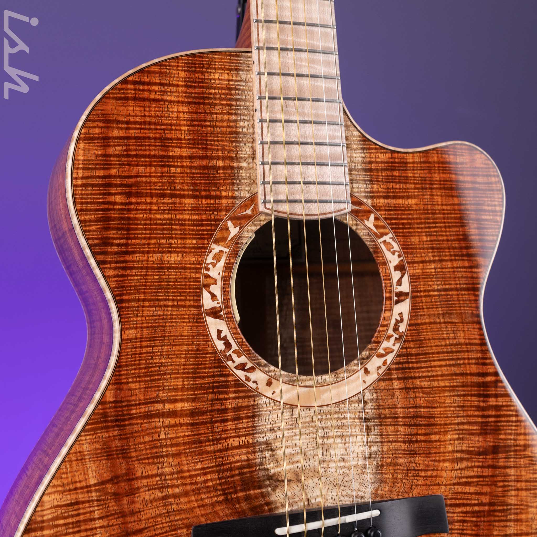 PRS Private Stock Angelus Koa Curly Maple Acoustic-Electric Guitar - Image 4