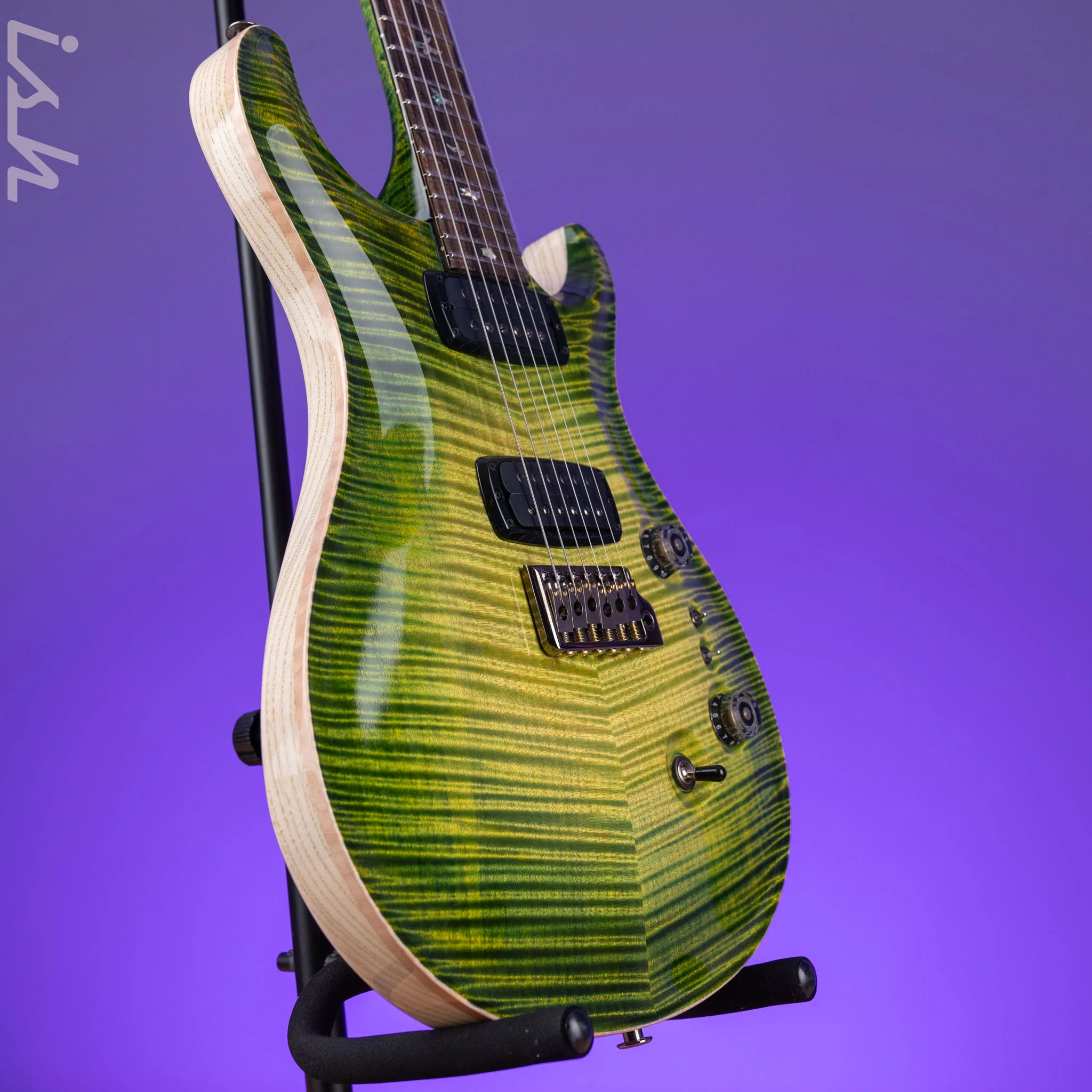 PRS Private Stock Custom 24-08 Curly Maple Rainforest Glow - Image 3