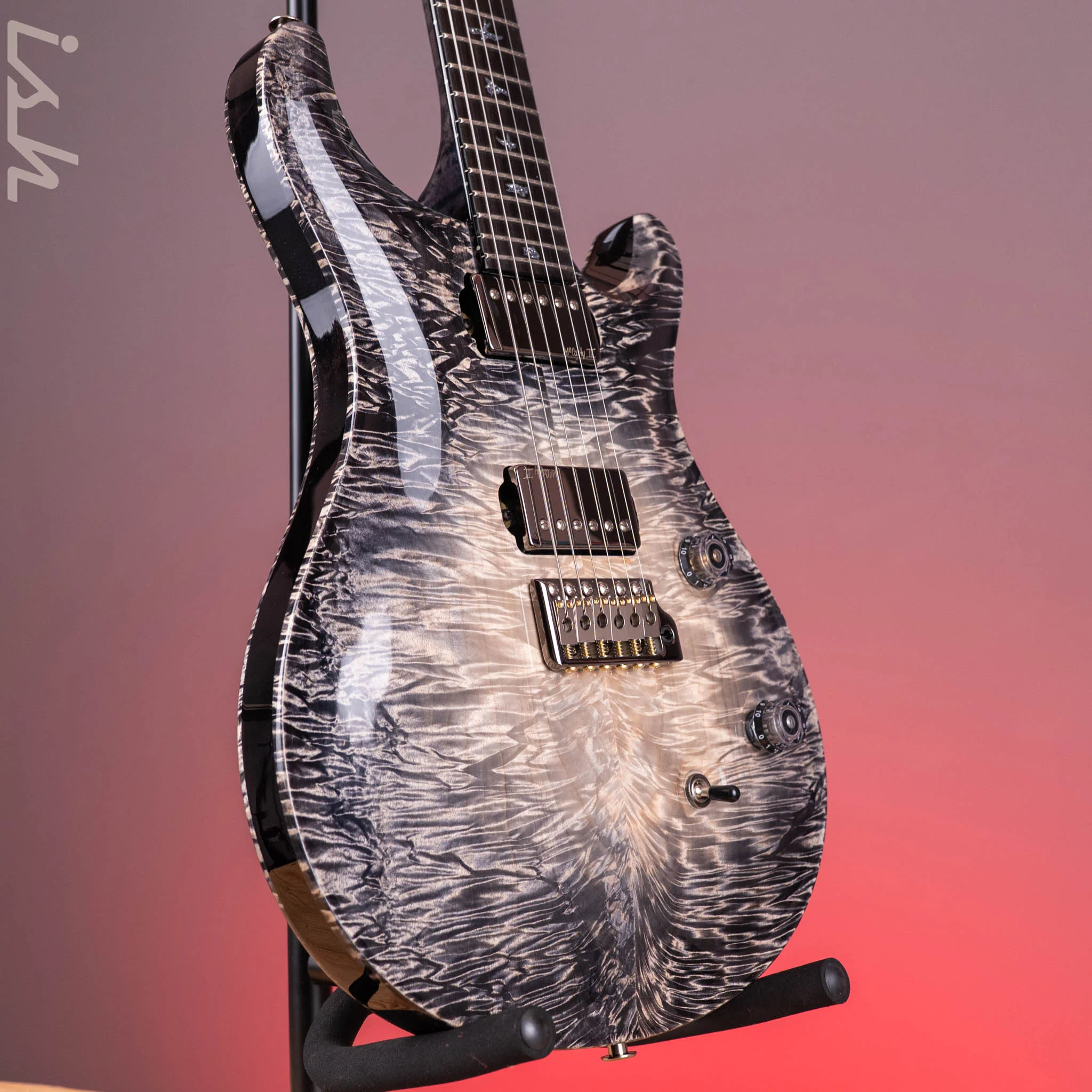 PRS Private Stock Custom 24 Curly Silver Maple Frostbite Glow - Image 4