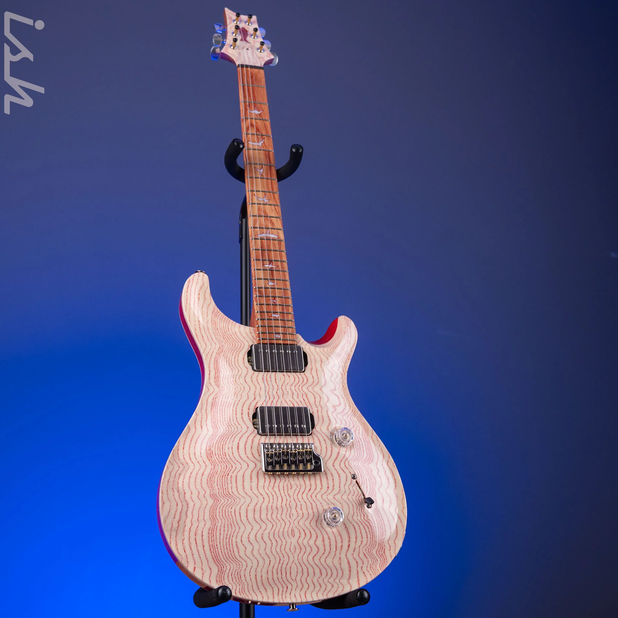 PRS Private Stock Custom 24 Figured Ash Red Grainfill - Image 2