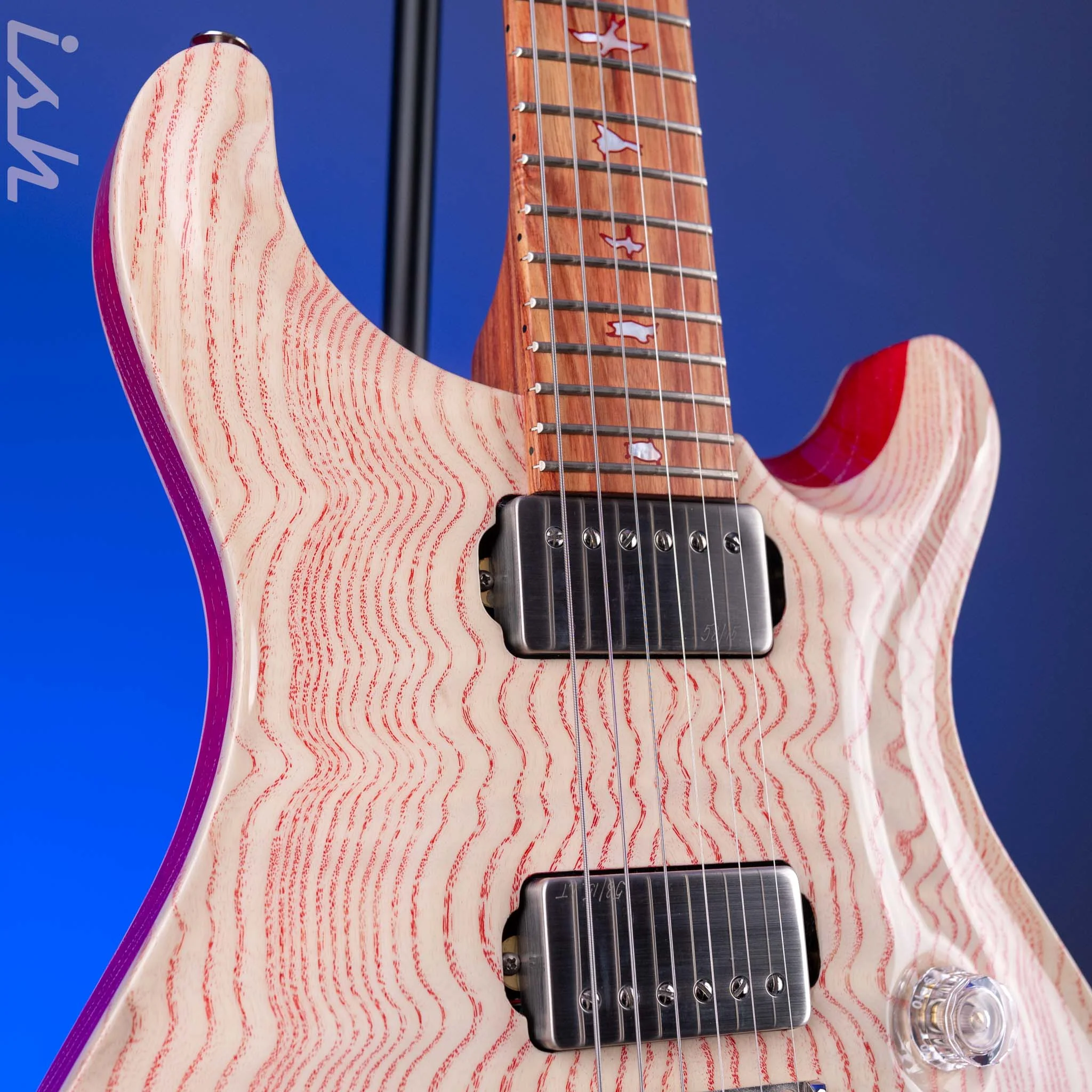 PRS Private Stock Custom 24 Figured Ash Red Grainfill - Image 4
