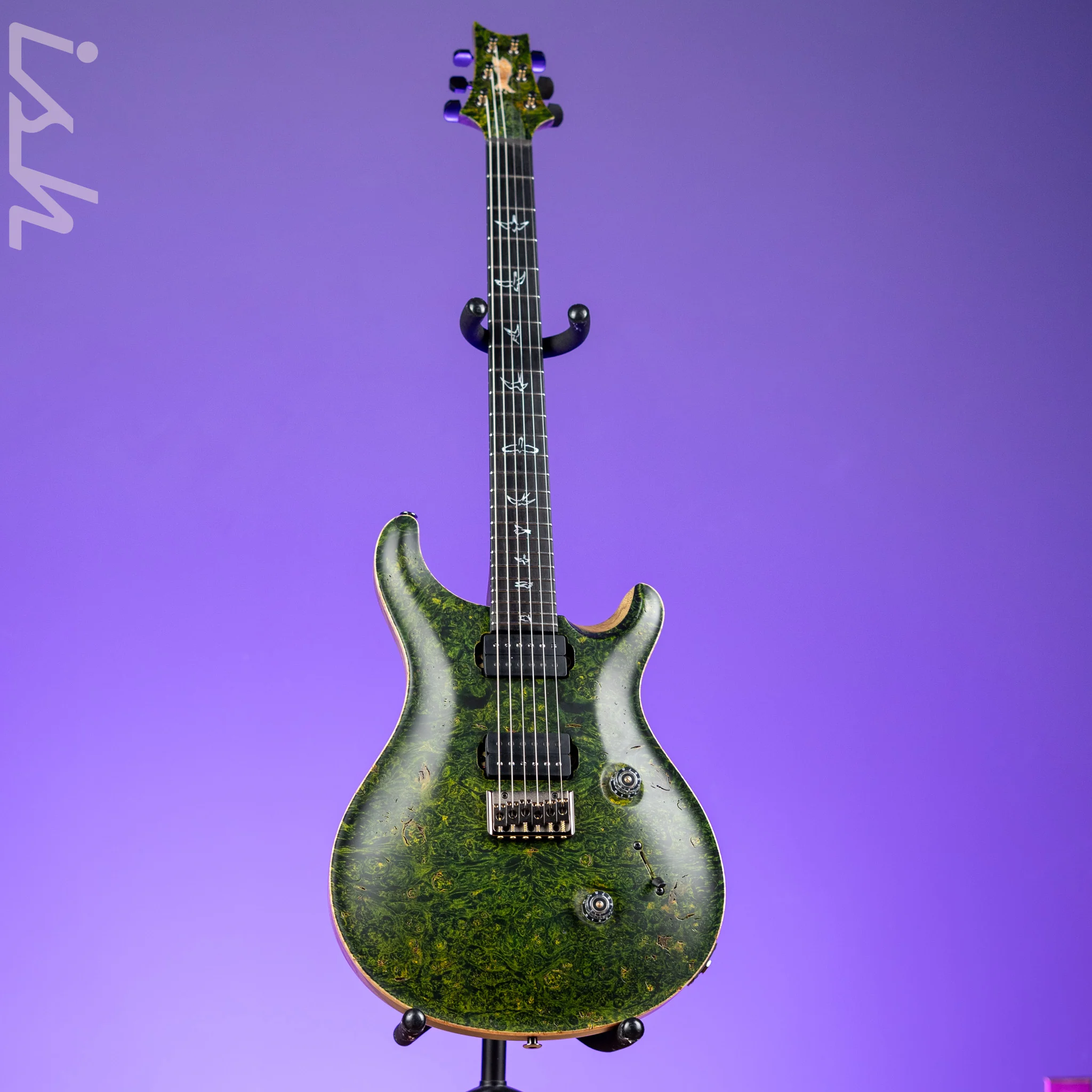 PRS Private Stock Custom 24 Hardtail Rainforest Green Satin - Image 2