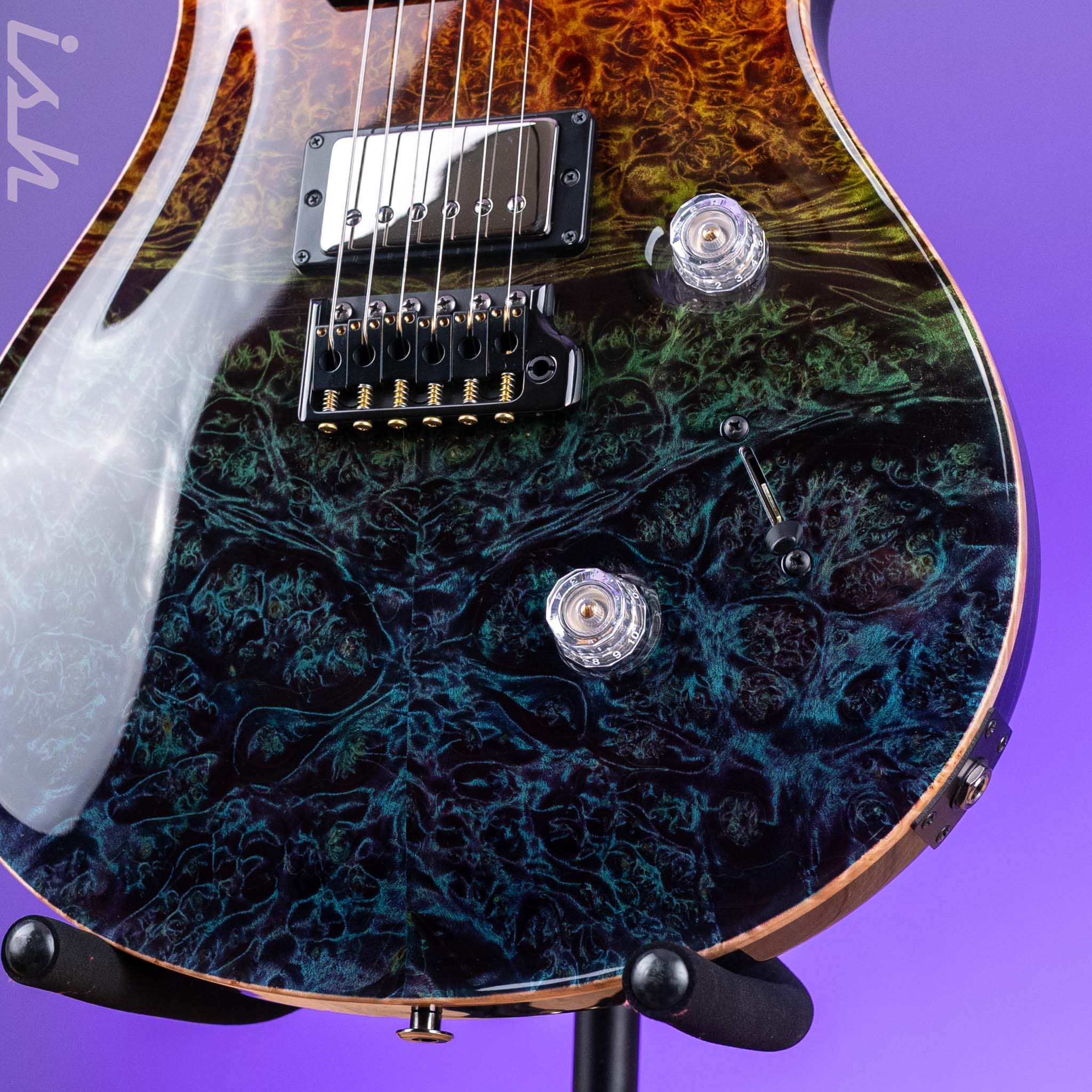 PRS Private Stock Custom 24 Maple Burl Zombie Fade - Image 5