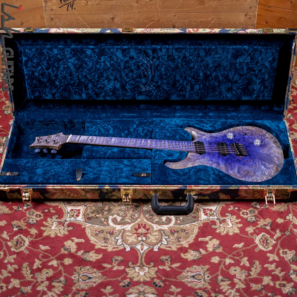 PRS Private Stock Custom 24 Multi-scale 6-String Purple Reverse Glow Satin - Image 12