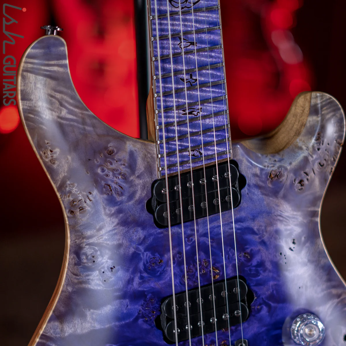 PRS Private Stock Custom 24 Multi-scale 6-String Purple Reverse Glow Satin - Image 3