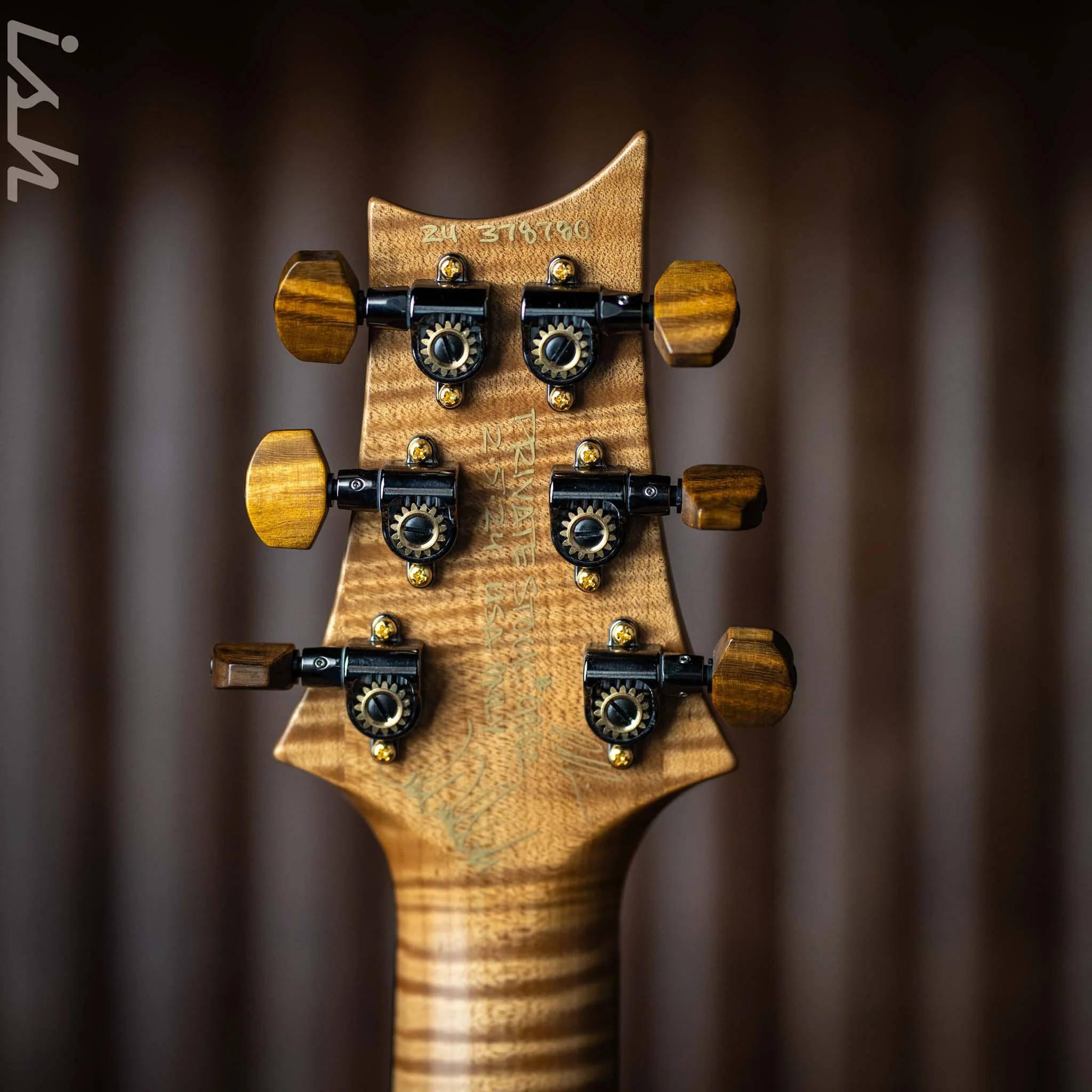 PRS Private Stock Custom 24 Piezo Stoptail 'Opaque Study' Olive Drab Green - Image 11