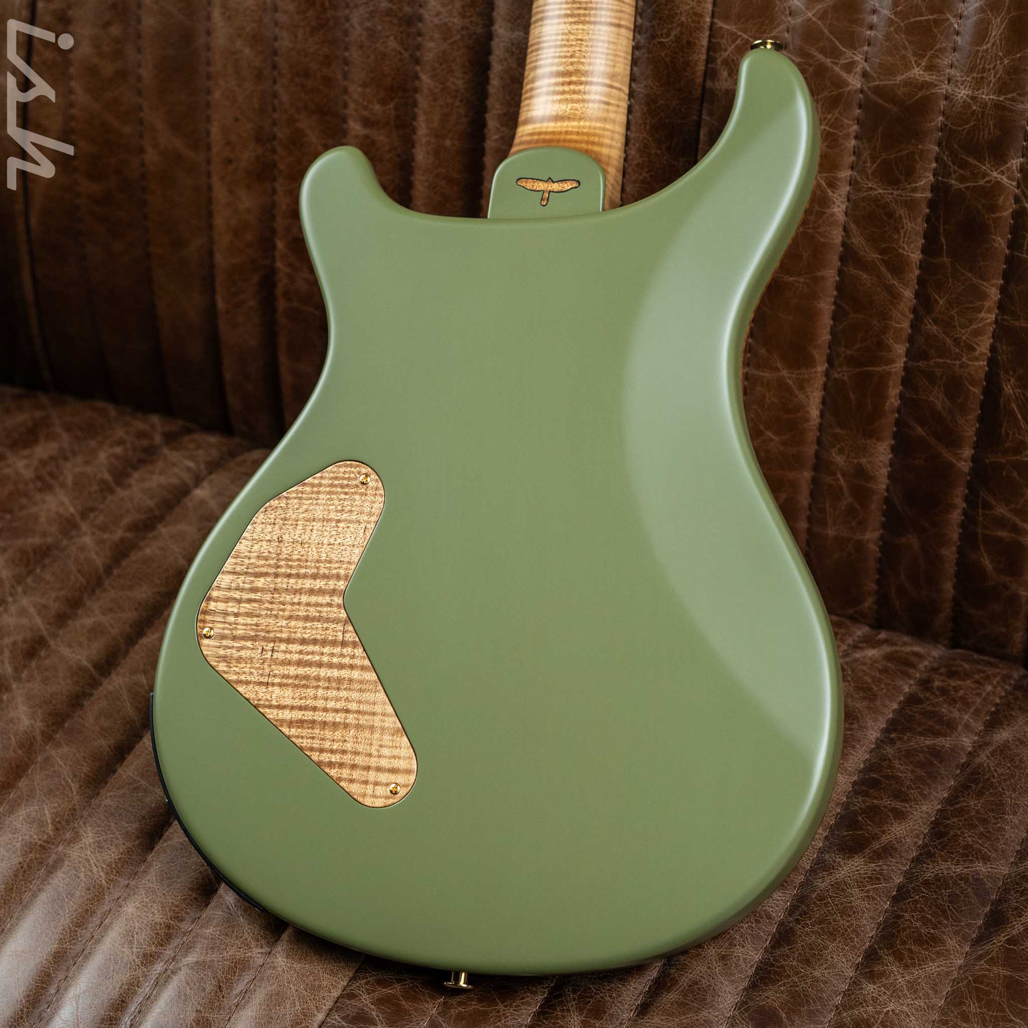 PRS Private Stock Custom 24 Piezo Stoptail 'Opaque Study' Olive Drab Green - Image 8