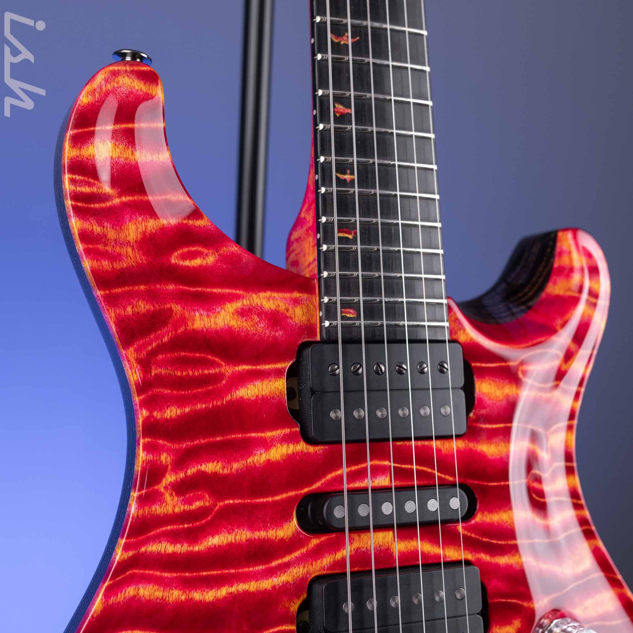 PRS Private Stock Custom 24 Raspberry Lemon Stripe - Image 3
