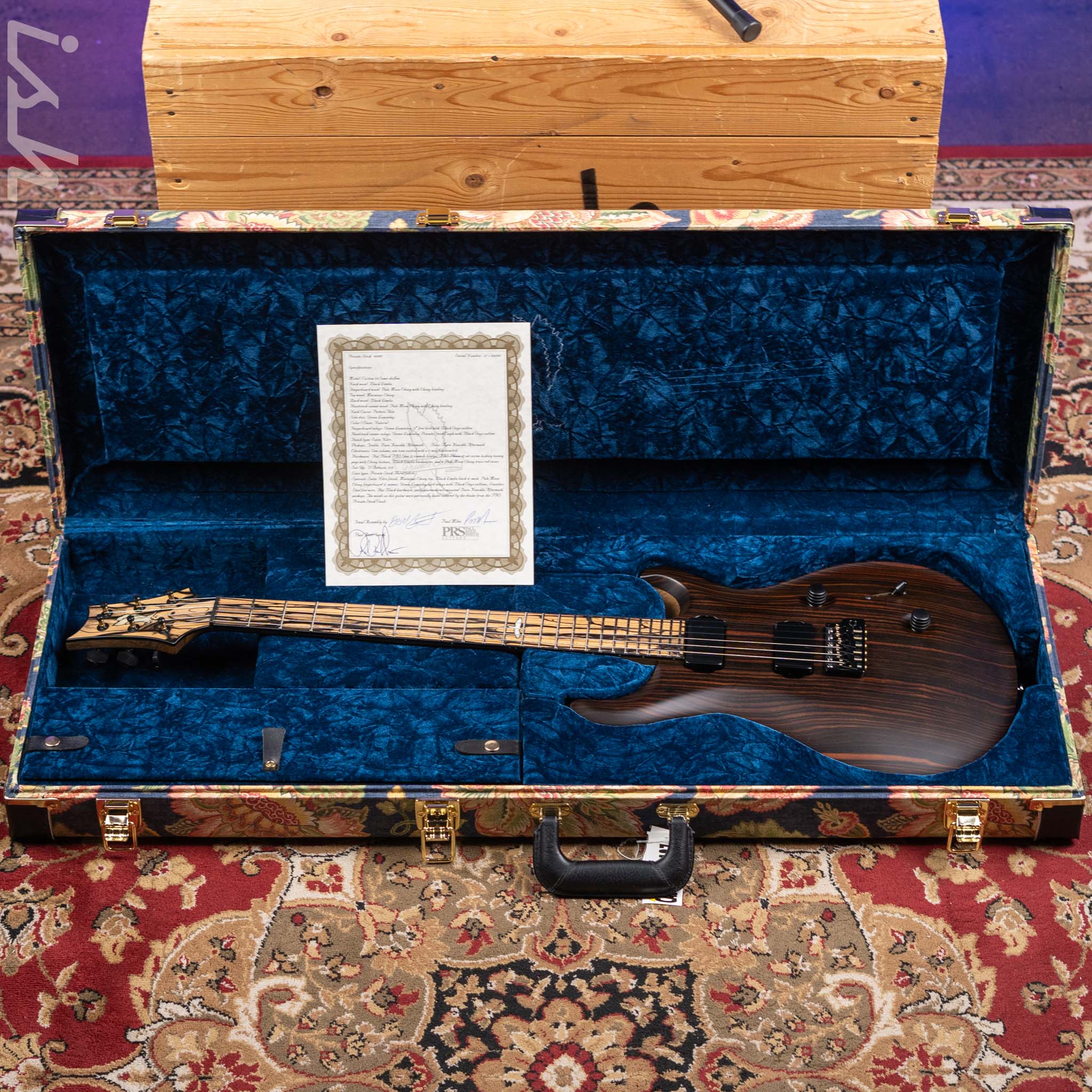 2021 PRS Private Stock Custom 24 Semi-Hollow Macassar Ebony Satin Nitro - Image 19