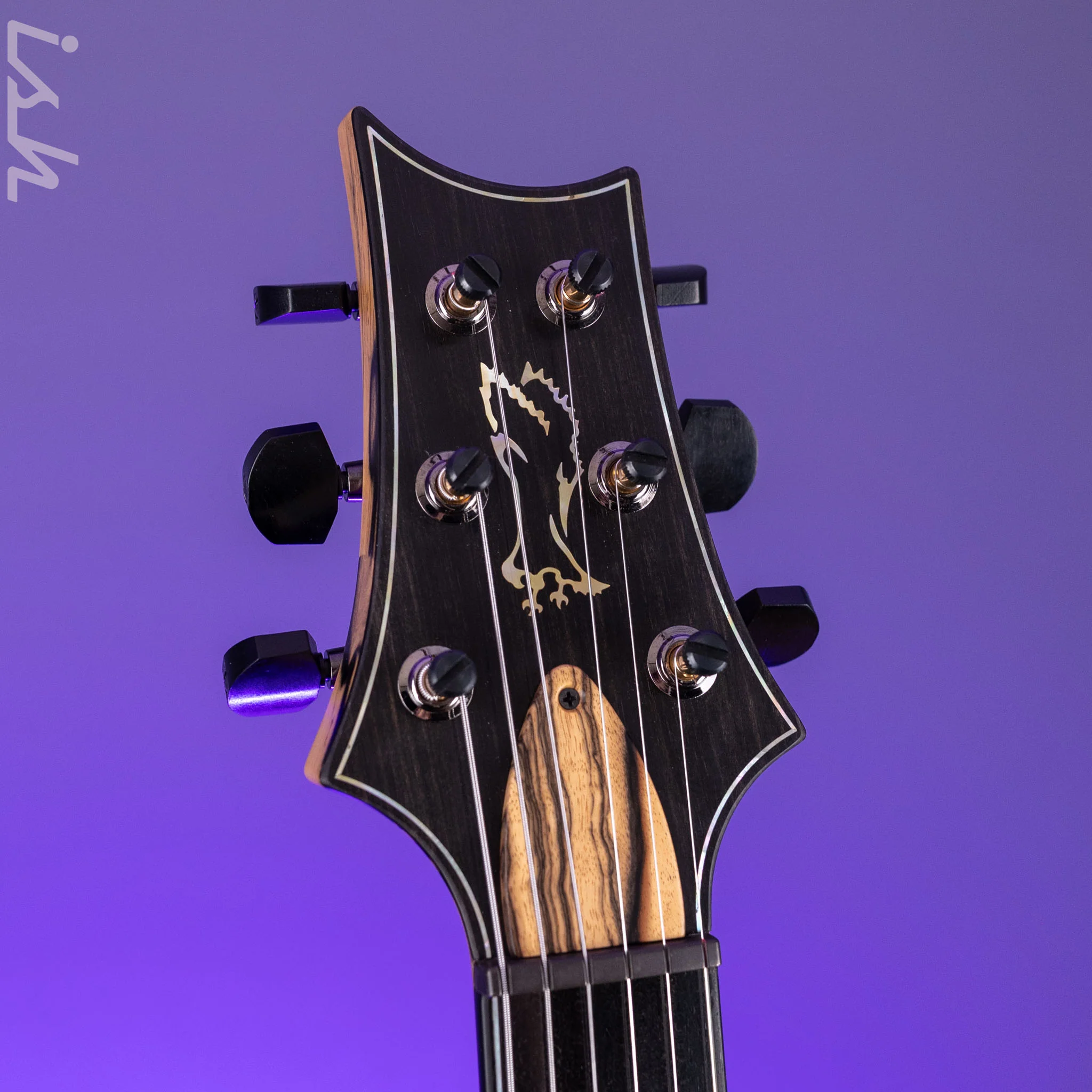 PRS Private Stock Custom 24 Semi-Hollow Stoptail Pale Moon Ebony - Image 6