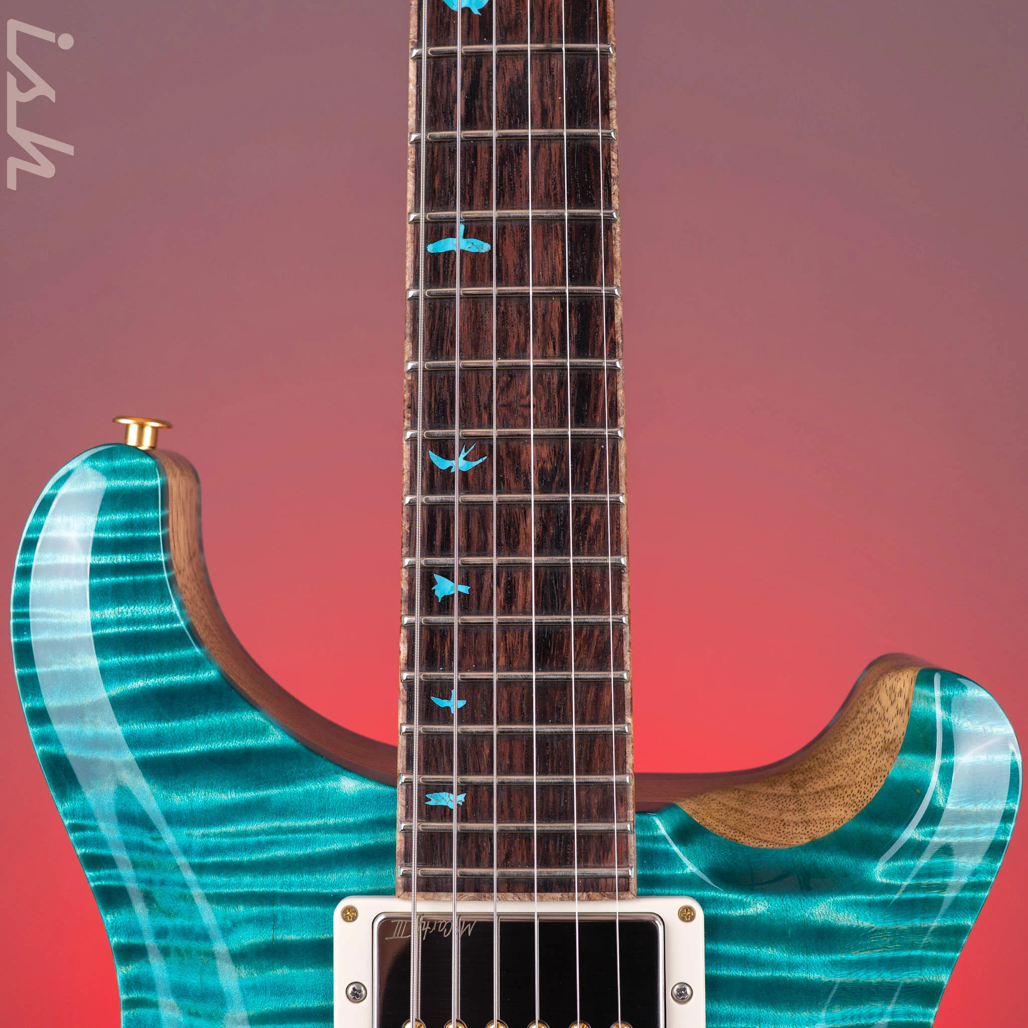 PRS Private Stock Hollowbody II Bahamian Blue Dragon's Breath - Image 6