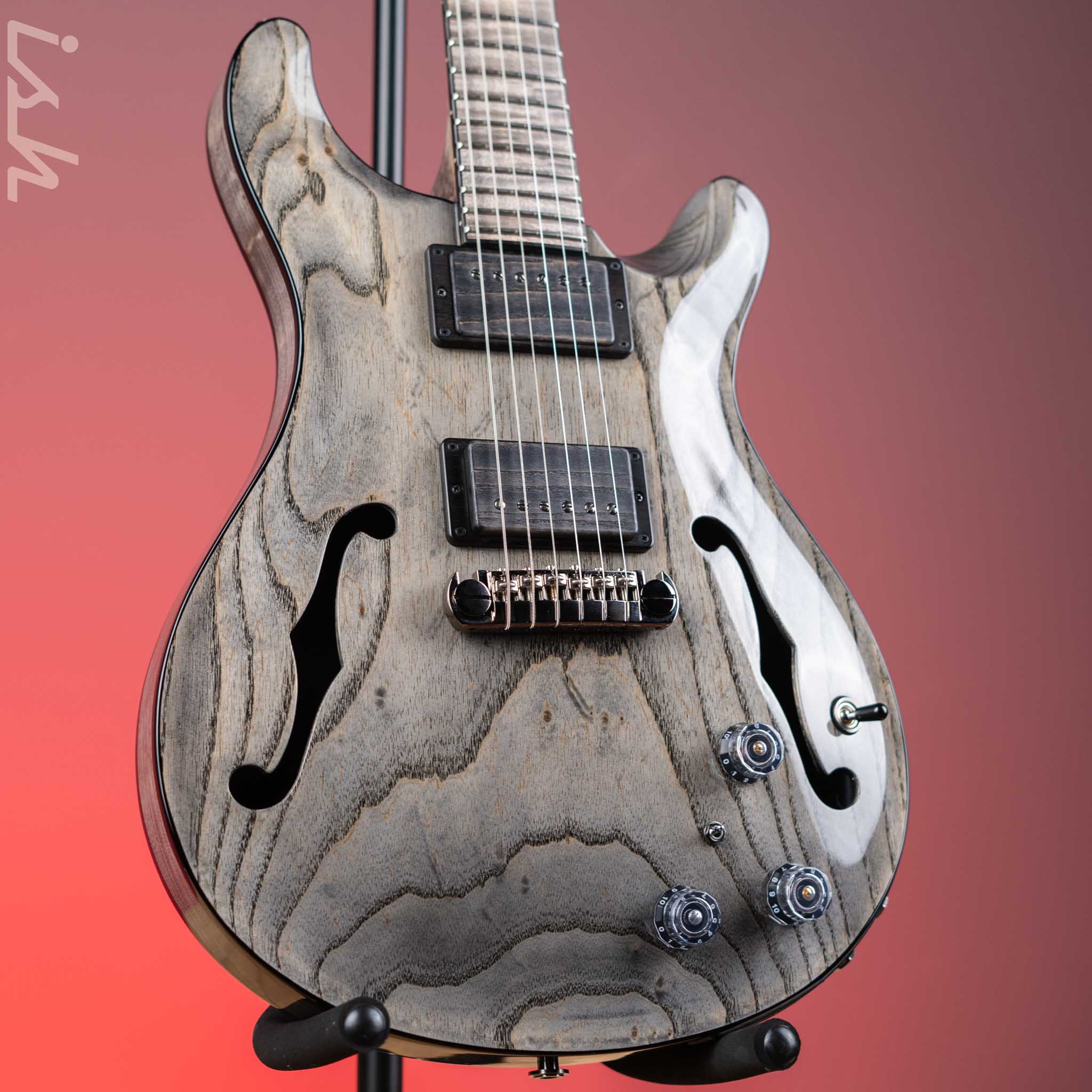 2021 PRS Private Stock Hollowbody II Piezo 24 Fret Swamp Ash Grey Wash