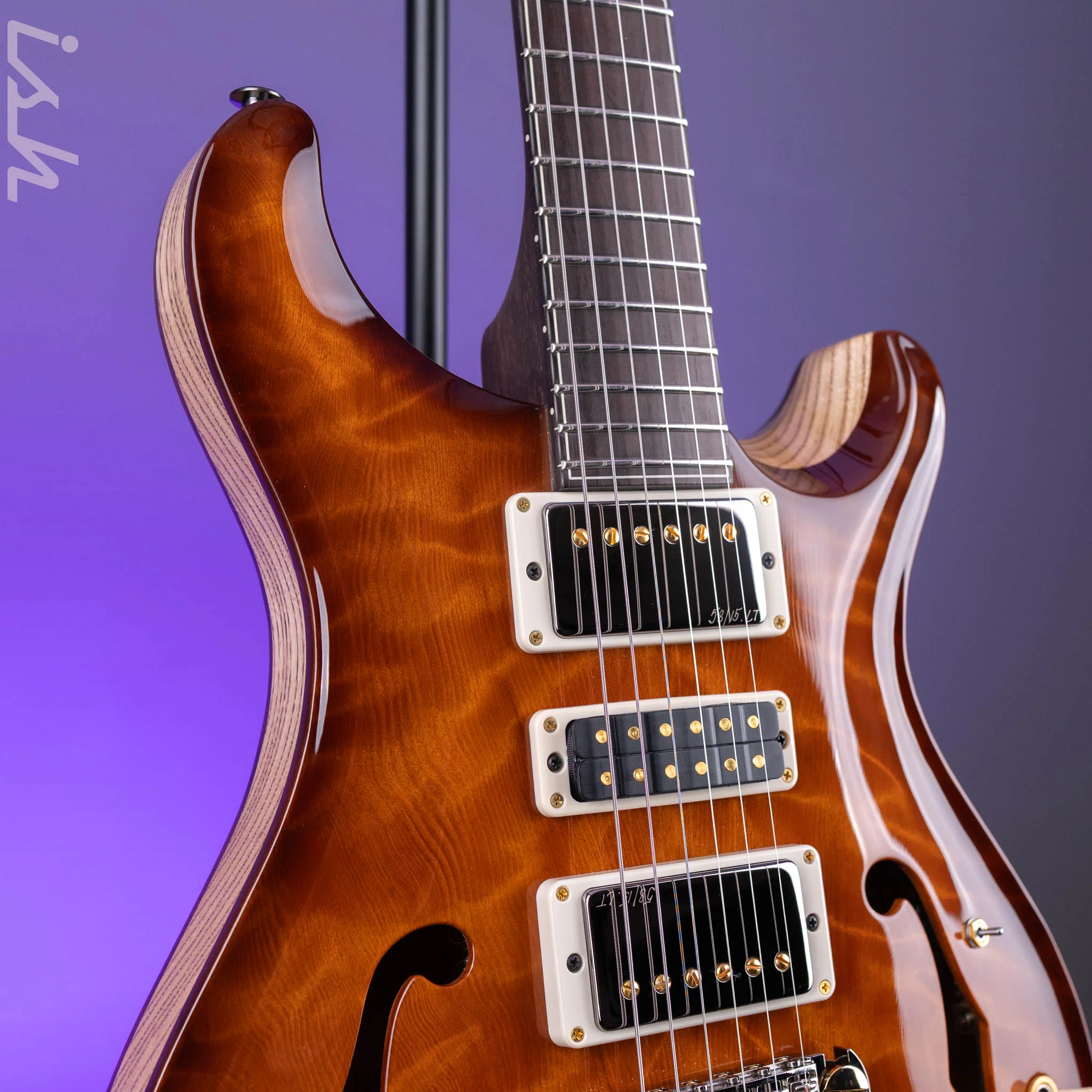 PRS Private Stock Hollowbody II Piezo Redwood & Brazilian Rosewood - Image 4