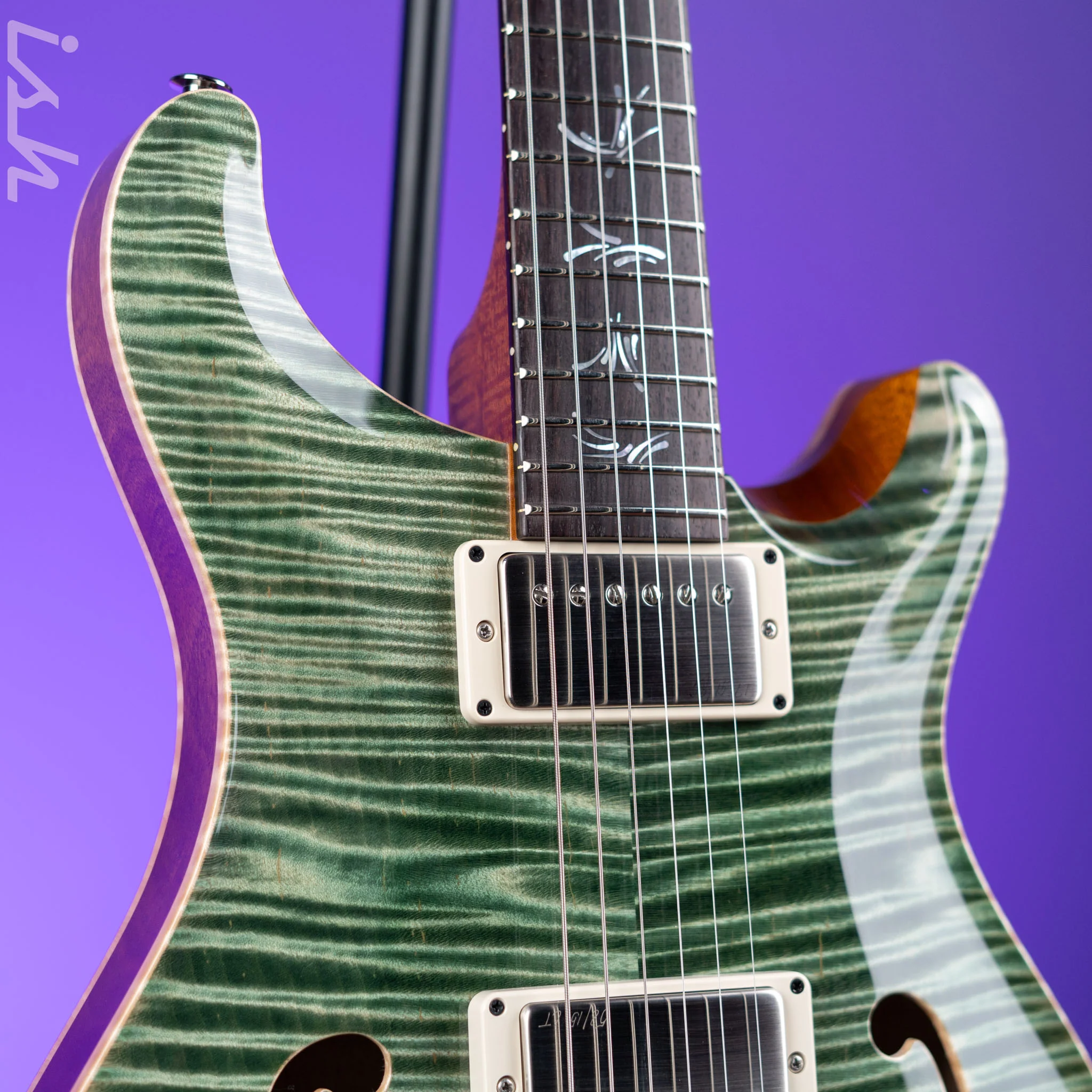 PRS Private Stock Hollowbody II Piezo Trampas Green - Image 3