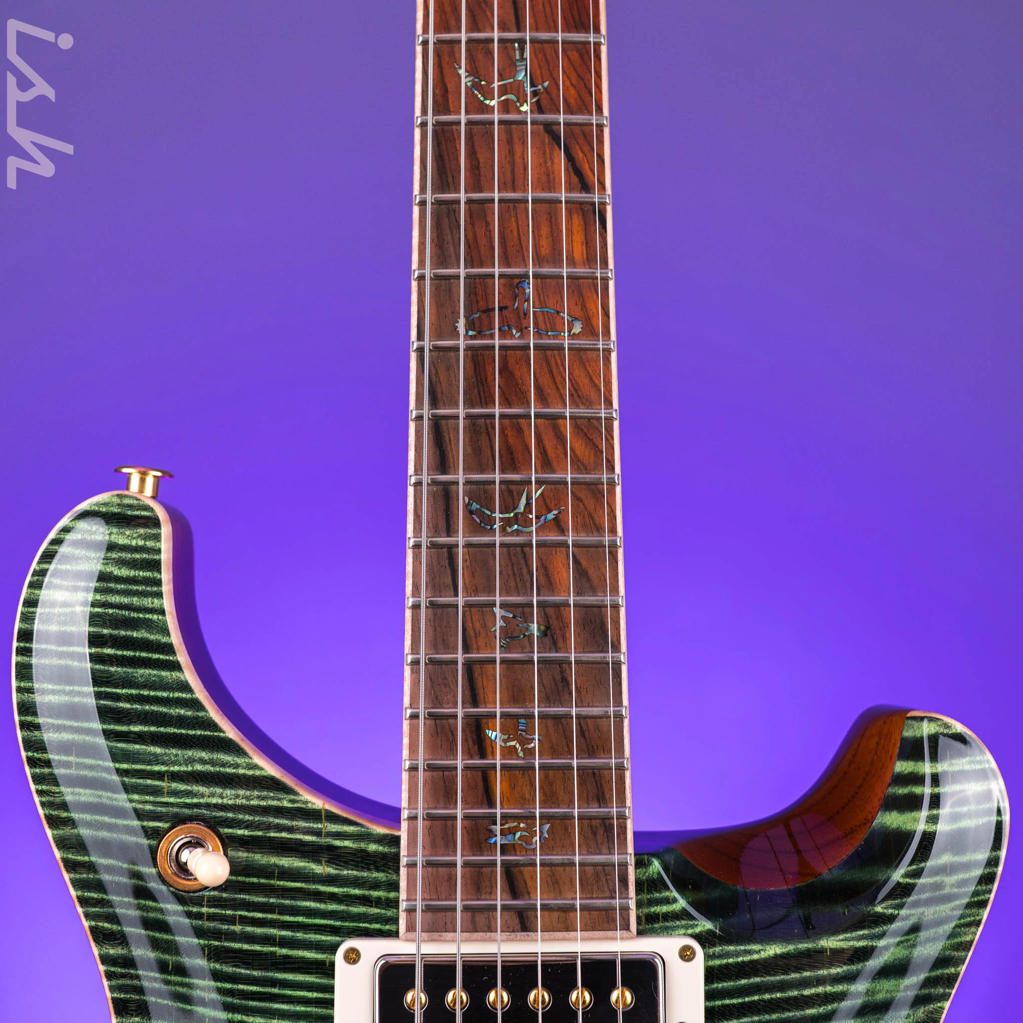 PRS Private Stock McCarty 594 Semi-Hollow Curly Maple Sage Glow - Image 5