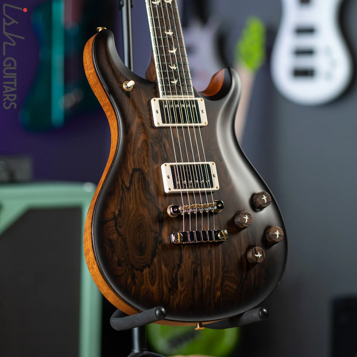 PRS Private Stock McCarty 594 Natural Ziricote with Smoked Burst Satin - Image 5