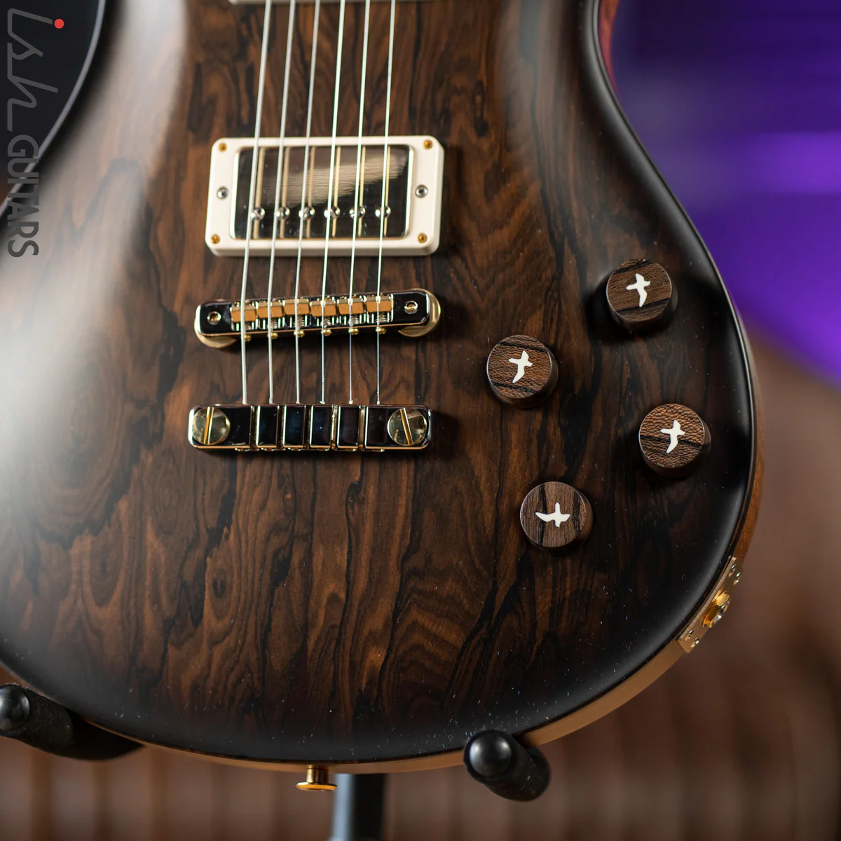 PRS Private Stock McCarty 594 Natural Ziricote with Smoked Burst Satin - Image 6