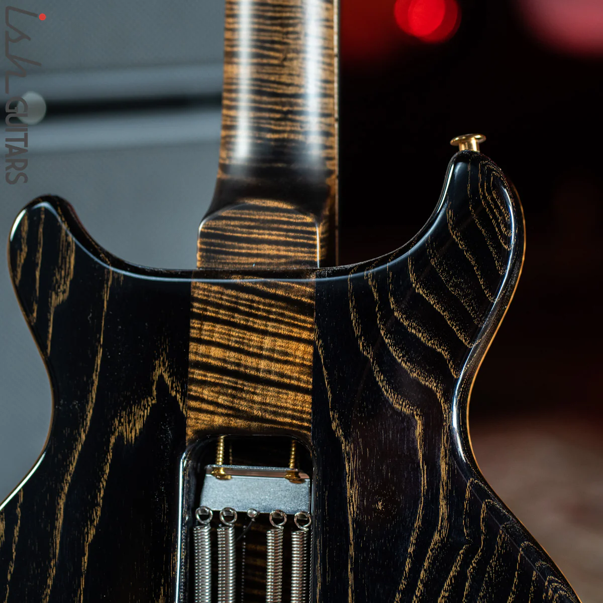 PRS Private Stock Santana Semi-Hollow Roasted Curly Maple Charcoal - Image 10