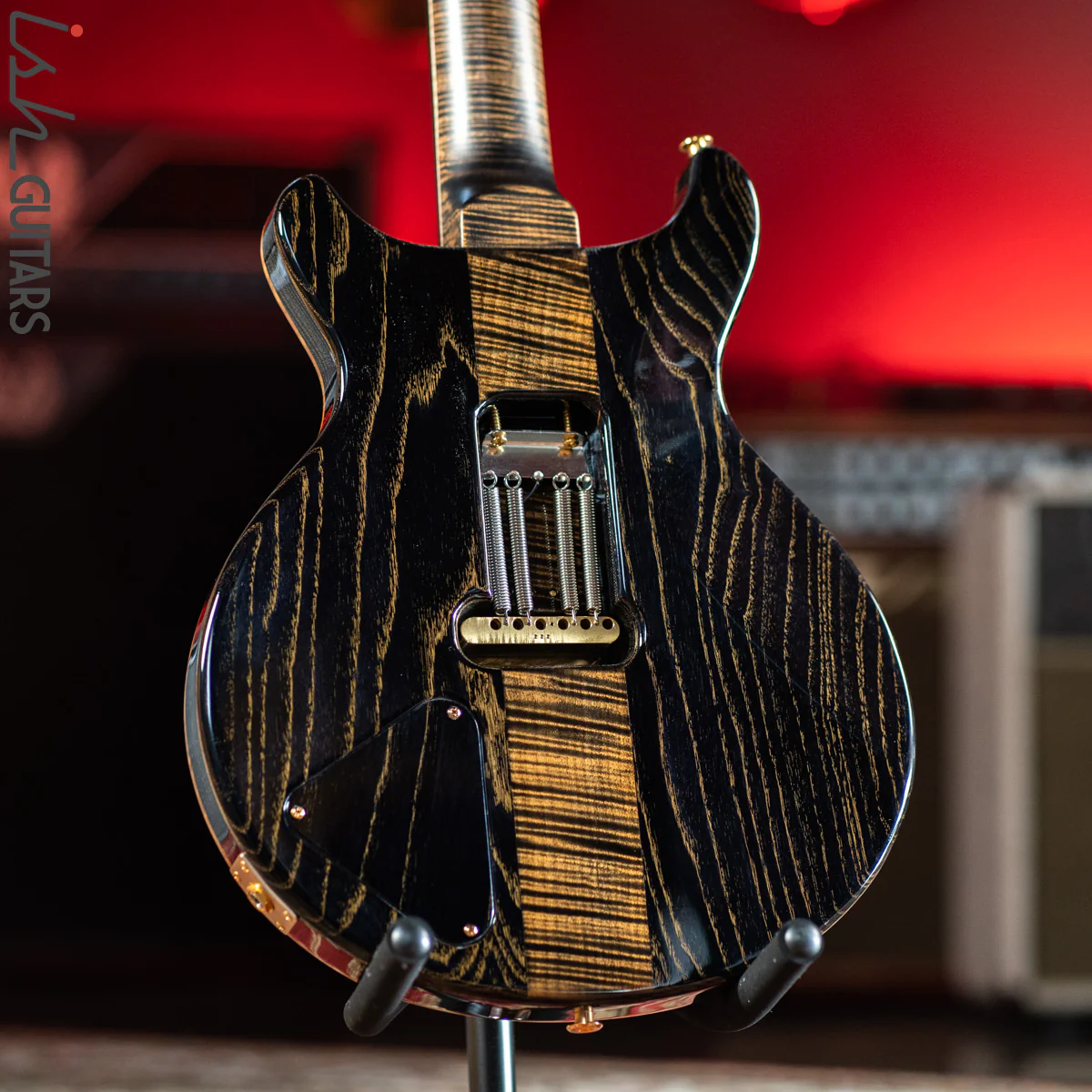 PRS Private Stock Santana Semi-Hollow Roasted Curly Maple Charcoal - Image 9