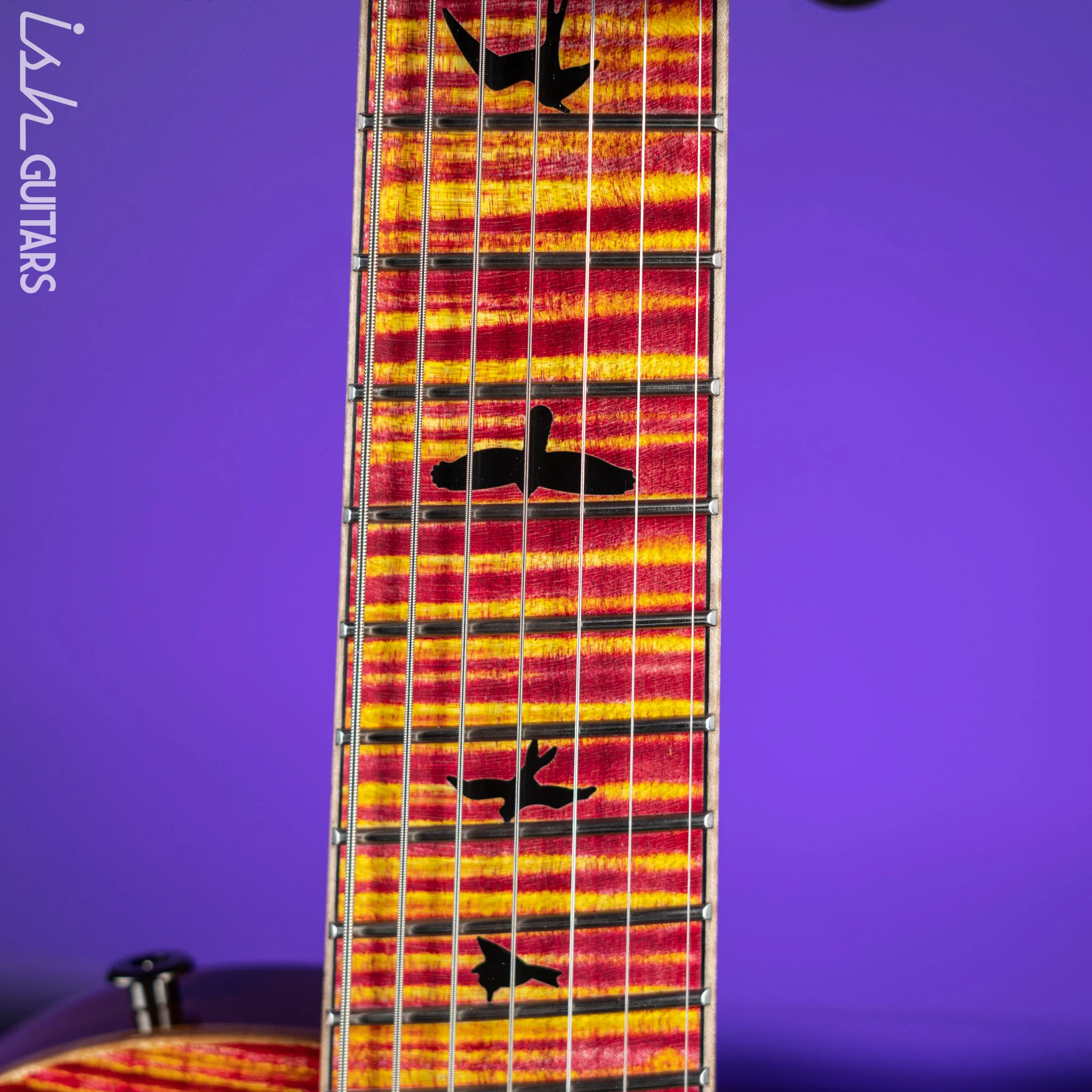 PRS Private Stock Singlecut 7-String Multi-Scale Raspberry Lemon Stripe - Image 5