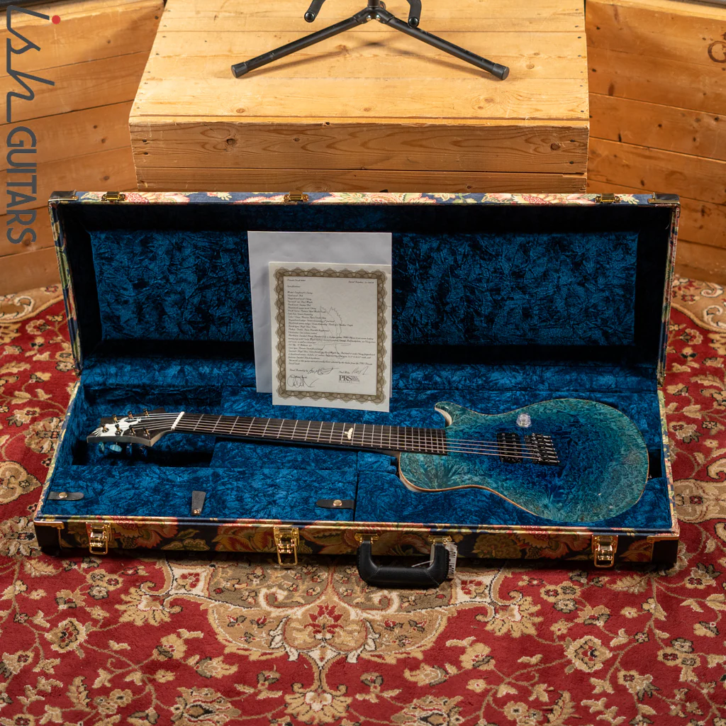 PRS Private Stock Singlecut 7-String Multiscale Reverse Aqua Violet Glow - Image 13
