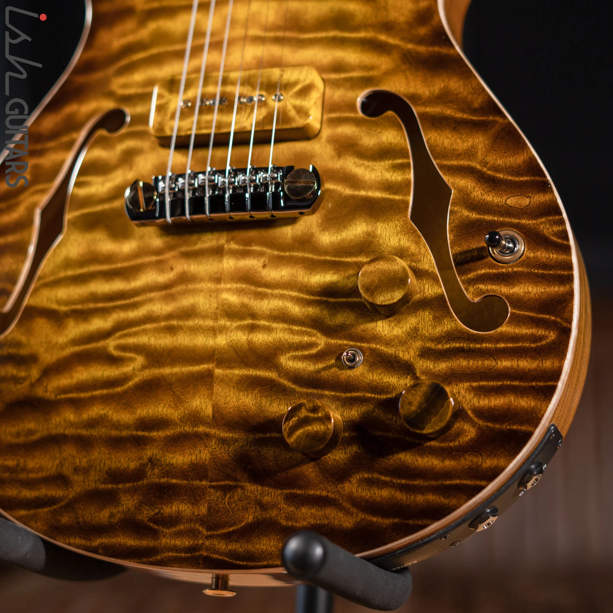 PRS Private Stock Singlecut Hollowbody II Piezo Dirty Blonde Glow - Image 4