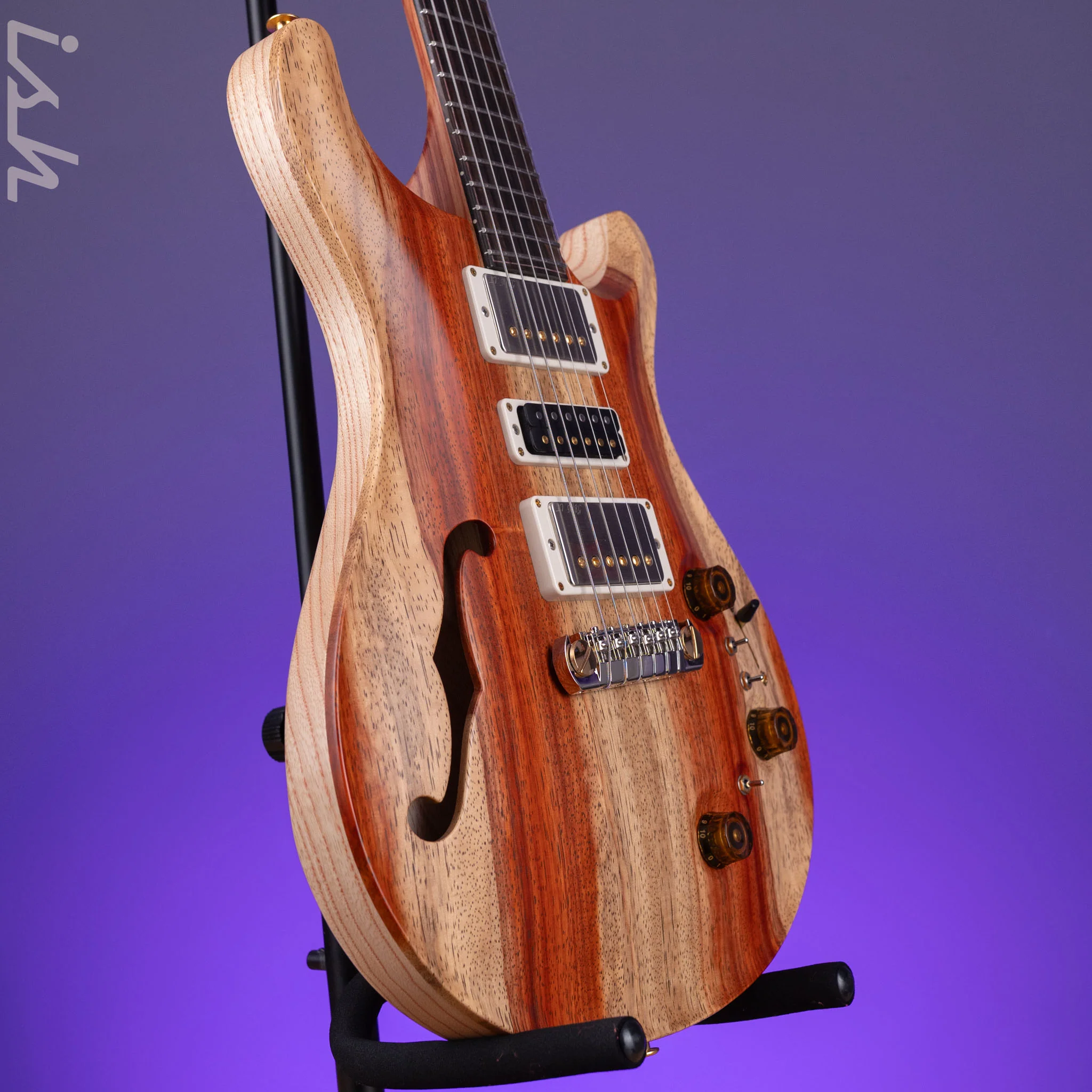 PRS Private Stock Special Semi-Hollow Piezo Padauk & Brazilian Rosewood - Image 3