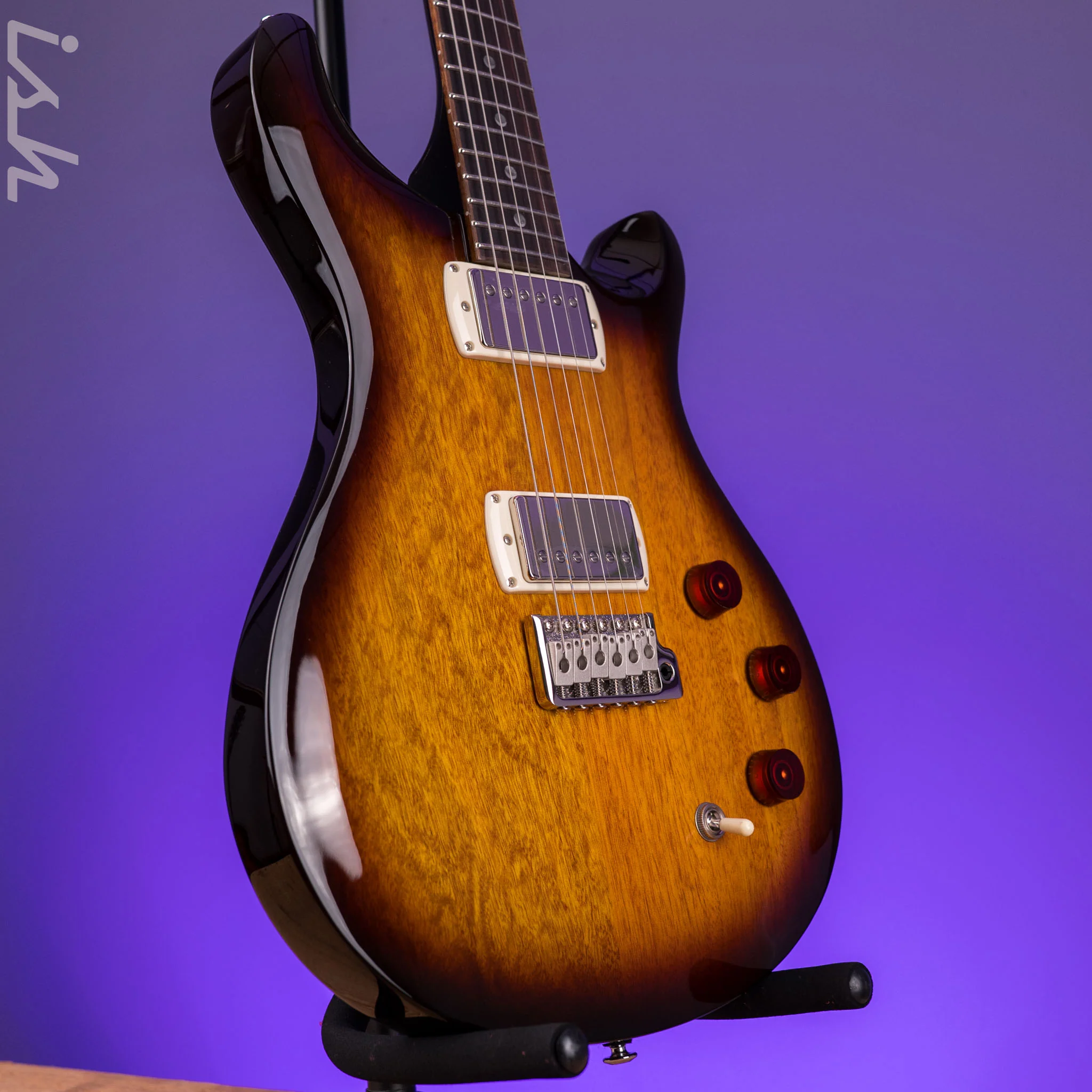 PRS SE DGT Standard Moon Inlay McCarty Tobacco Sunburst - Image 3