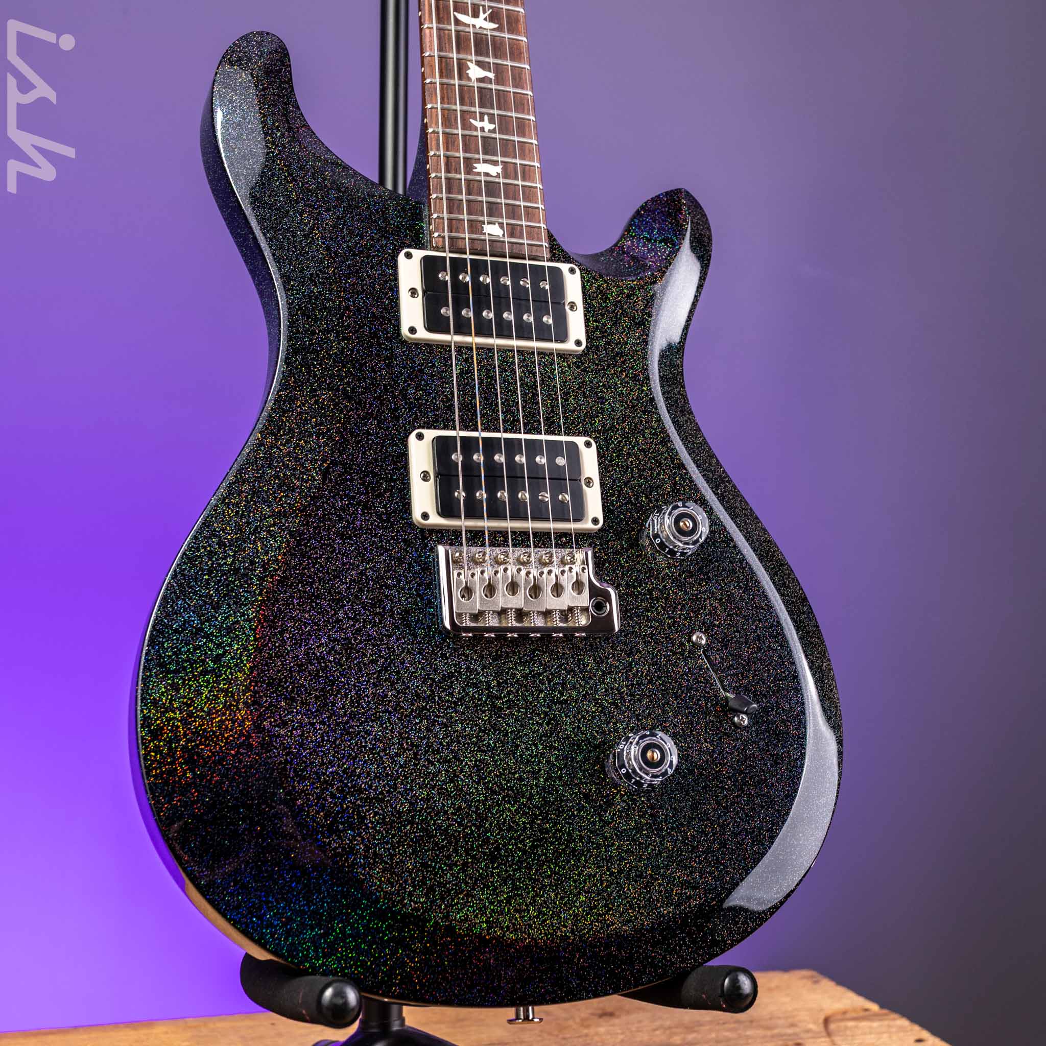 PRS S2 Custom 24 Black Rainbow Hollowflake Custom Color