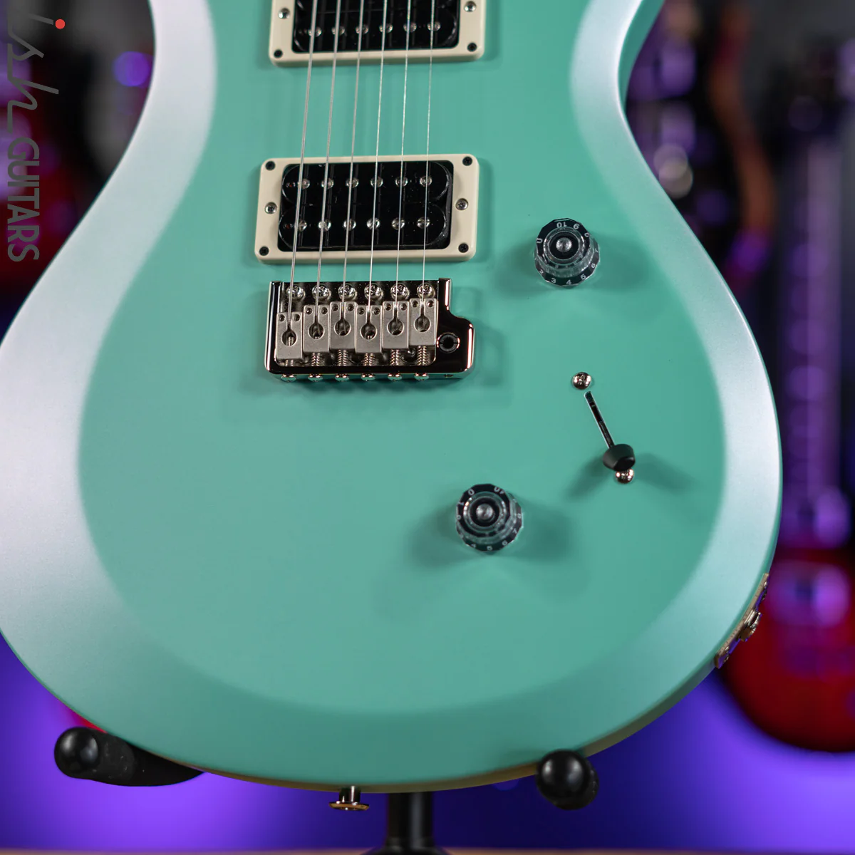PRS S2 Custom 24 Custom Color Metallic Satin Seafoam Green Demo - Image 4