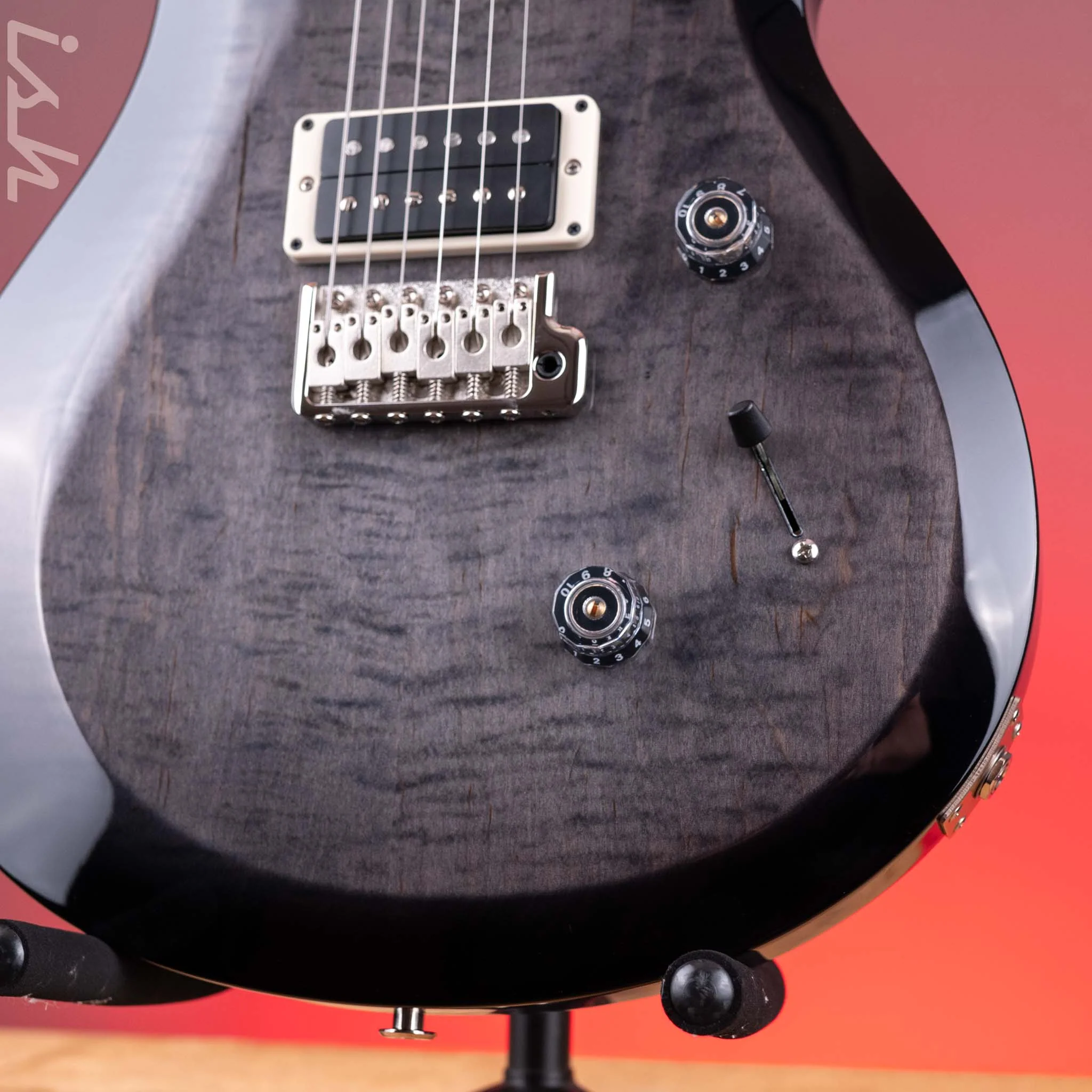 PRS S2 Custom 24 Electric Guitar Faded Gray Black Burst - Image 4
