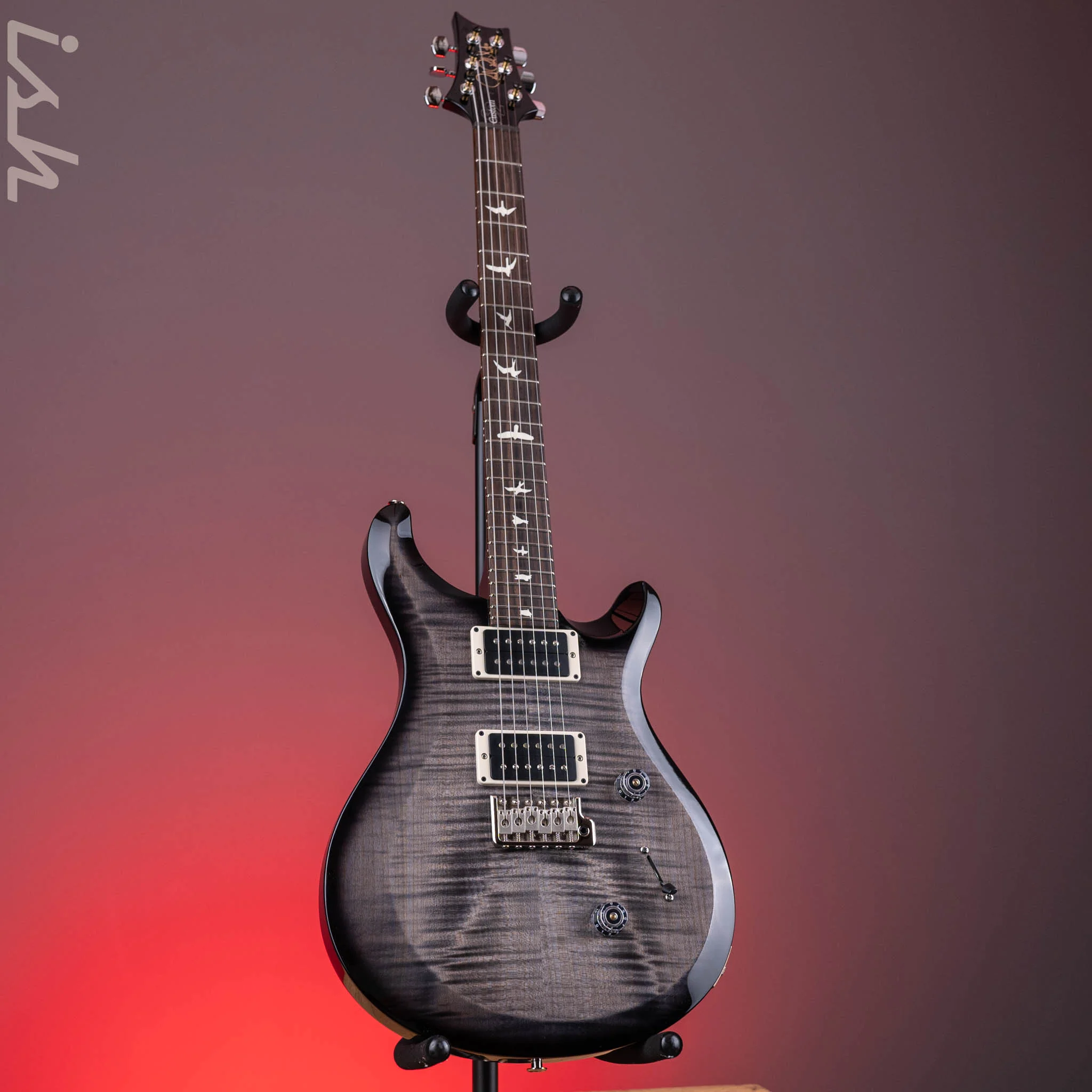PRS S2 Custom 24 Electric Guitar Faded Gray Black Burst - Image 2