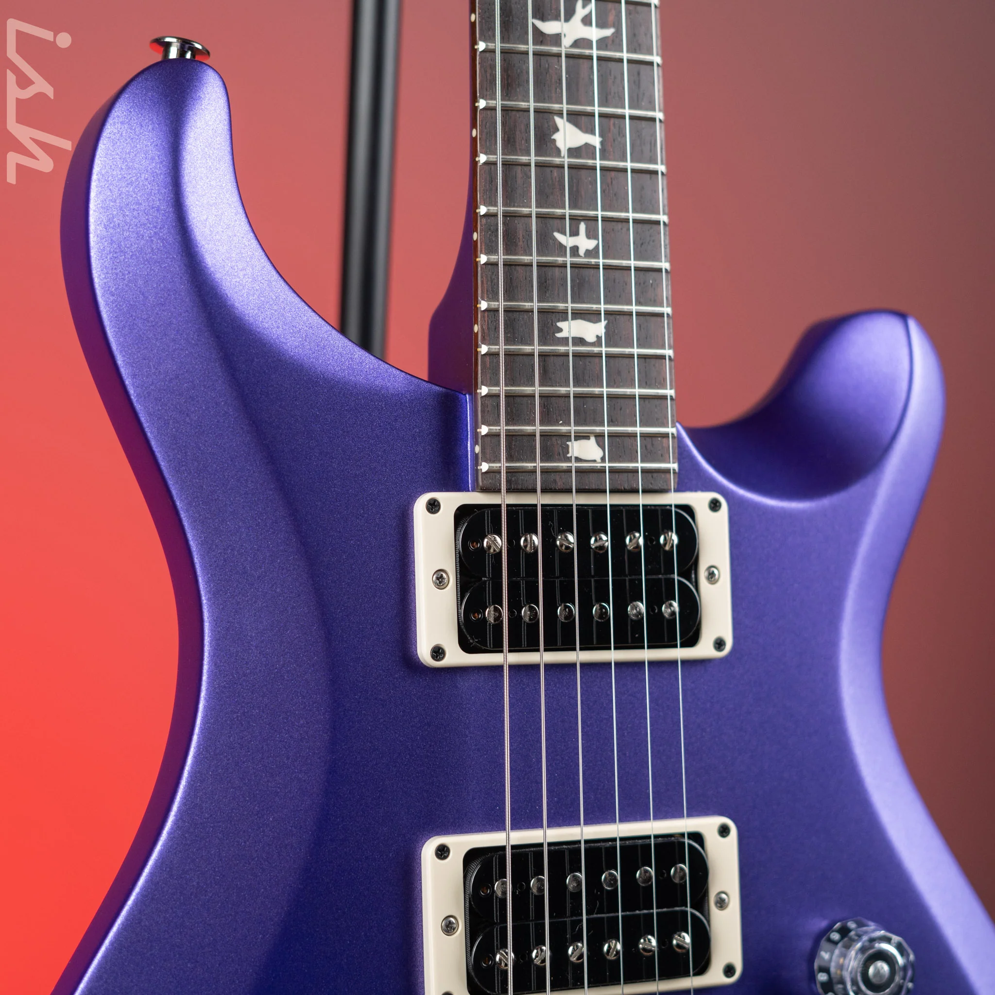 PRS S2 Custom 24 Electric Guitar Violet Metallic Satin - Image 3