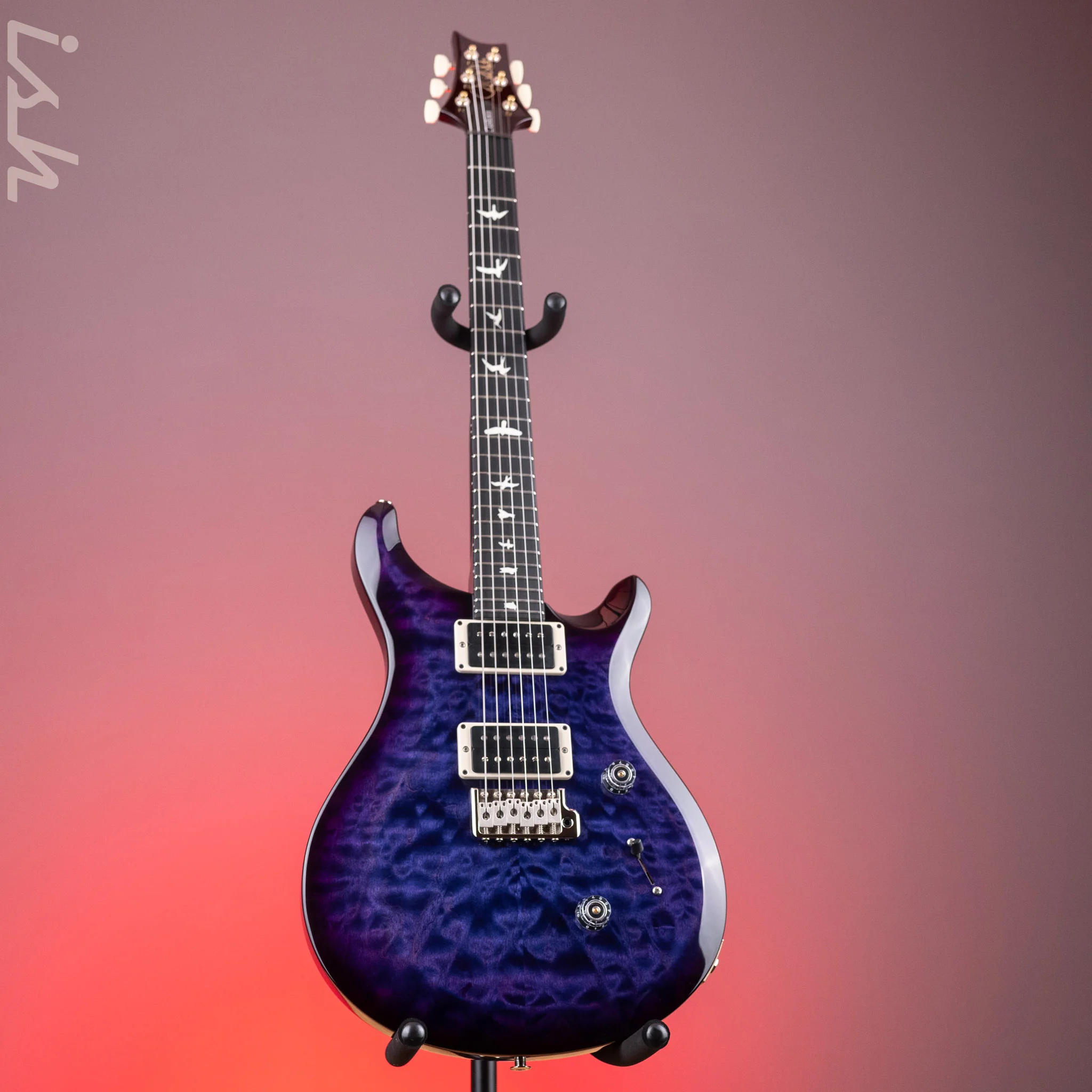 PRS S2 Custom 24 Quilt Purple w/ Wrap Burst - Image 2