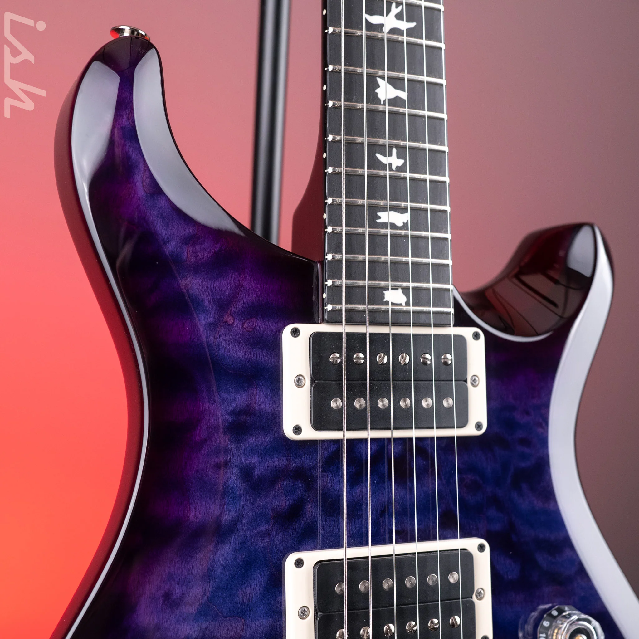 PRS S2 Custom 24 Quilt Purple w/ Wrap Burst - Image 3