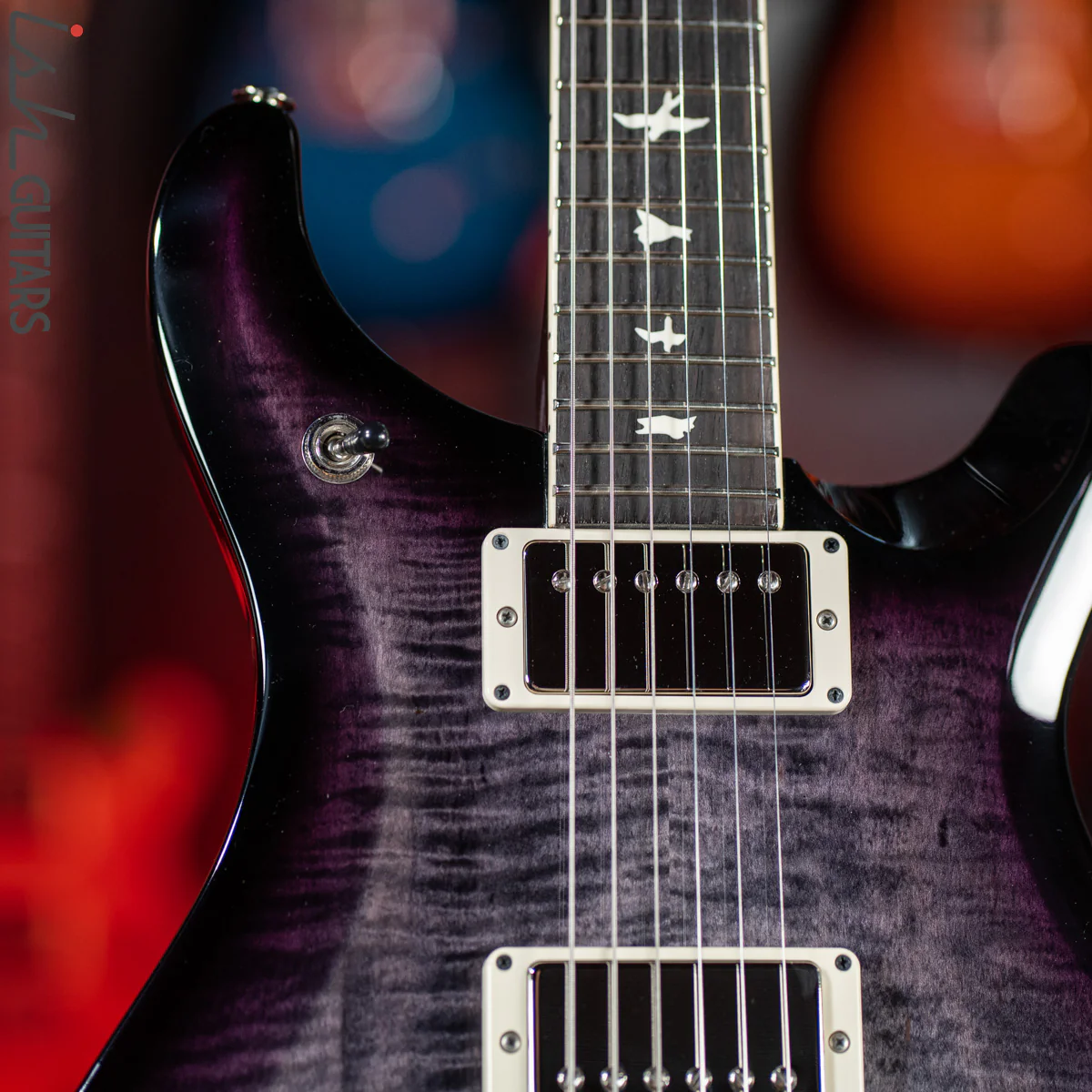 PRS S2 McCarty 594 Charcoal Purple Smokewrap Burst Custom Color - Image 3