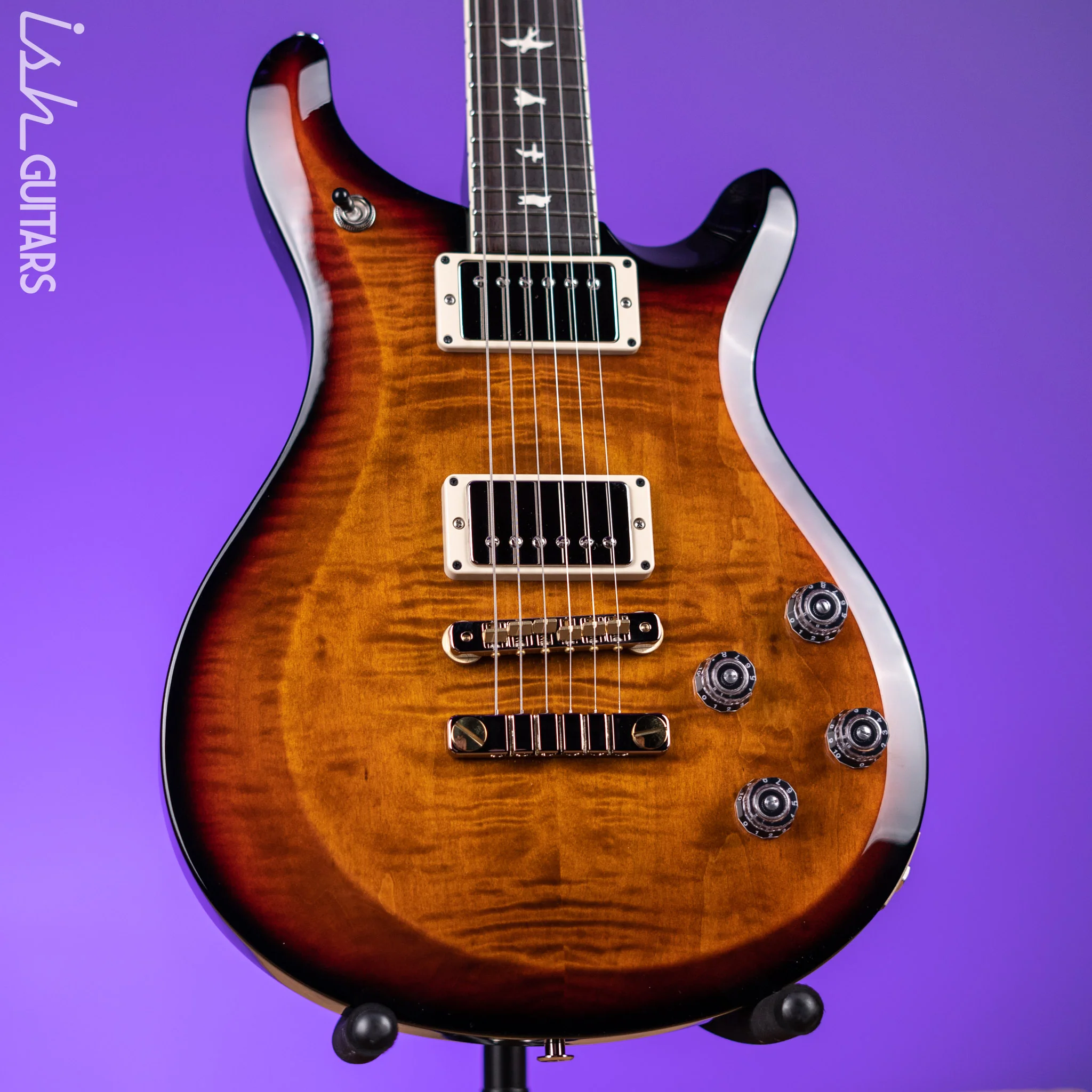 PRS S2 McCarty 594 Electric Guitar Amber w/ Black Wrap Burst
